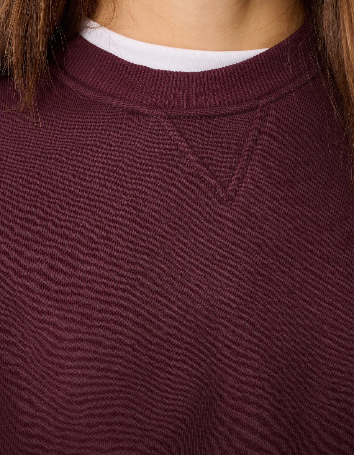 Pullover mit weiten Ärmeln, dunkelrot SHOEBY WOMEN