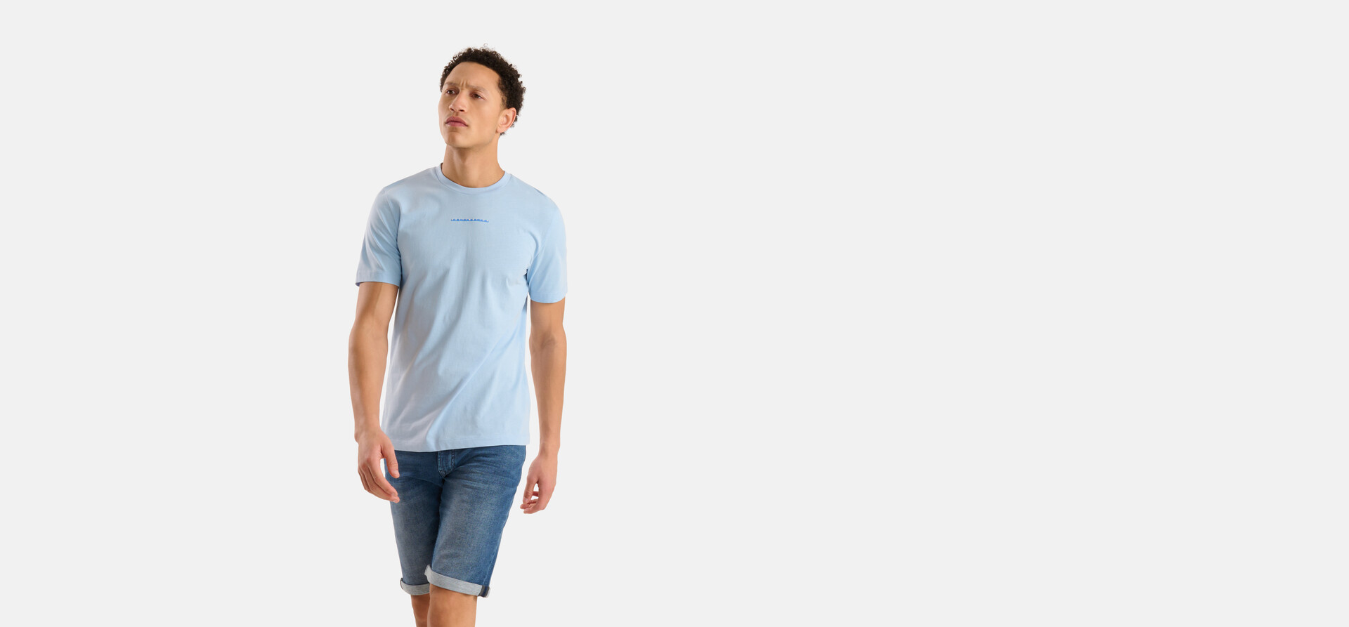 Artwork T-shirt Hellblau SHOEBY MEN