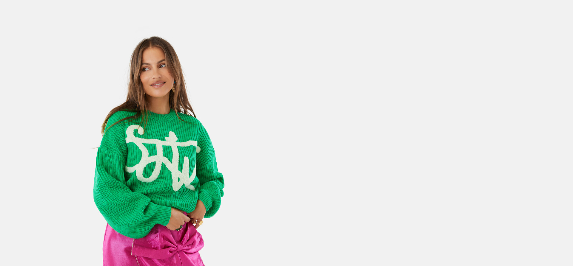Artwork Trui Groen By Lizzy SHOEBY WOMEN