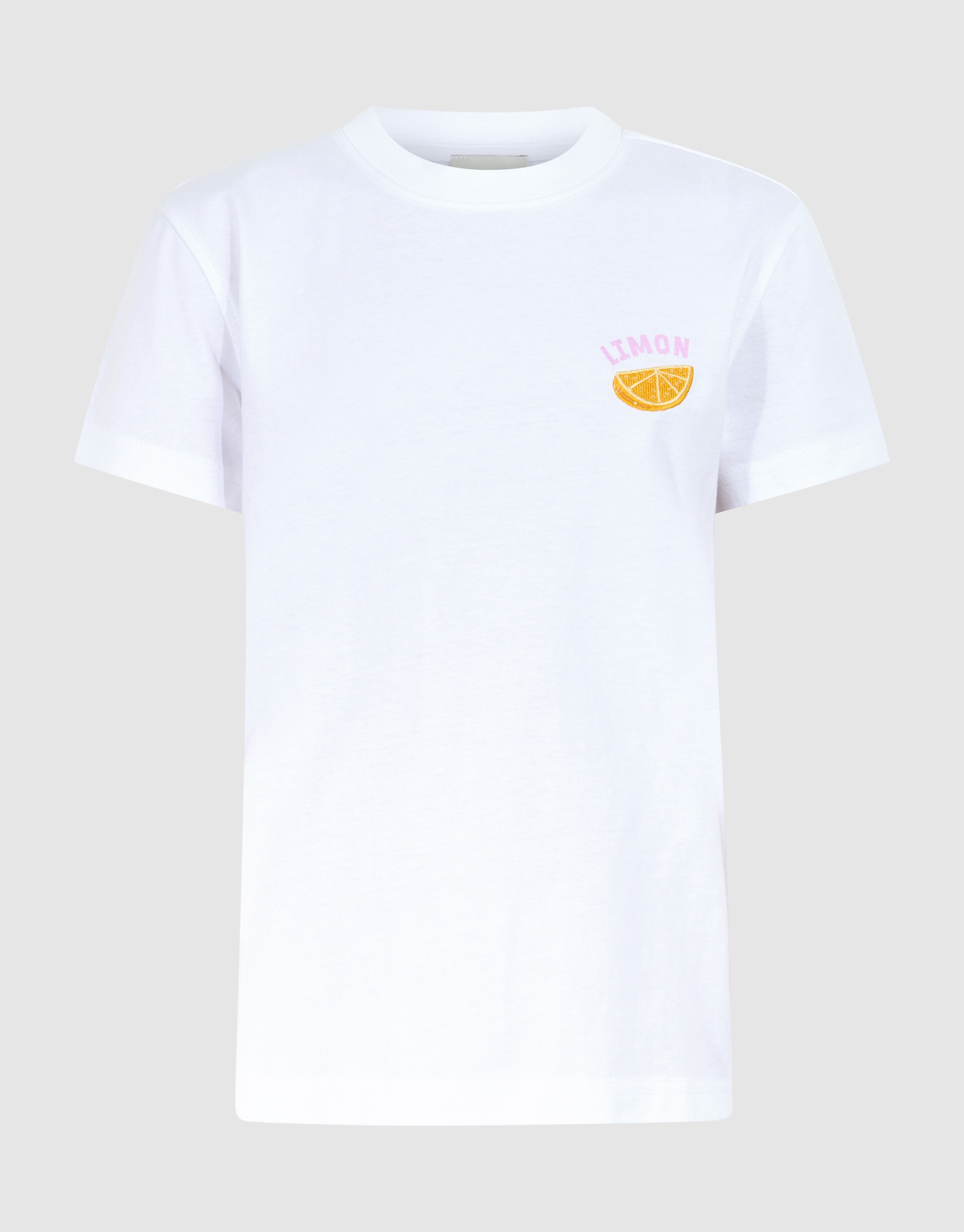 Zitrone Kunstwerk T-shirt Wit SHOEBY GIRLS