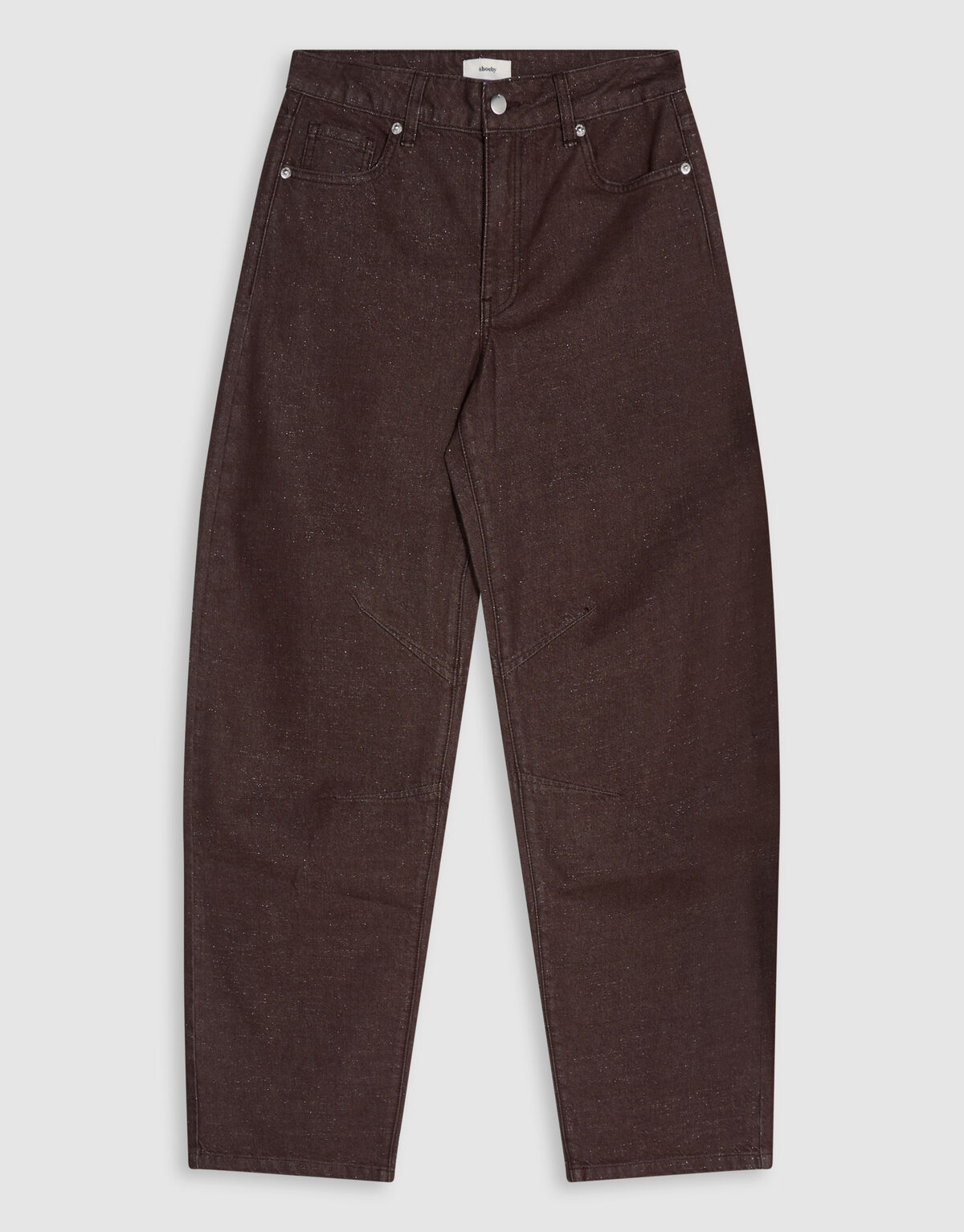 Lurex Barrel Fit Jeans Dunkelbraun SHOEBY WOMEN