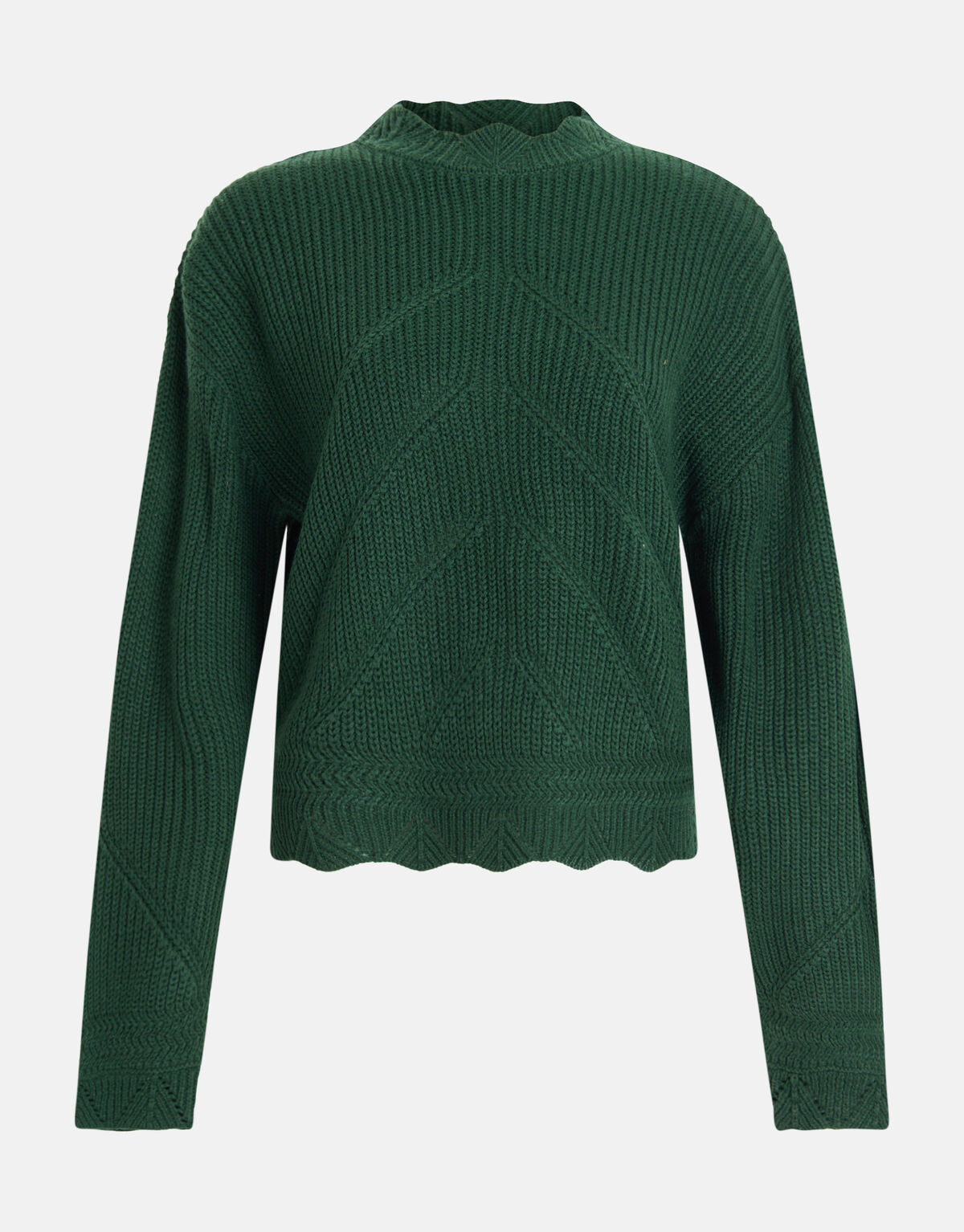 Kabelpullover dunkelgr&uuml;n SHOEBY WOMEN