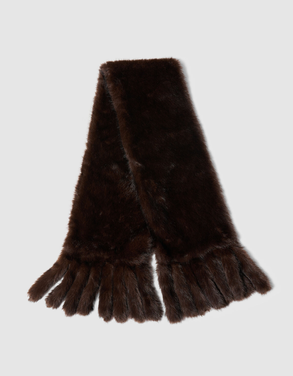 Faux Fur Sjaal Donkerbruin By Lonneke SHOEBY ACCESSOIRES