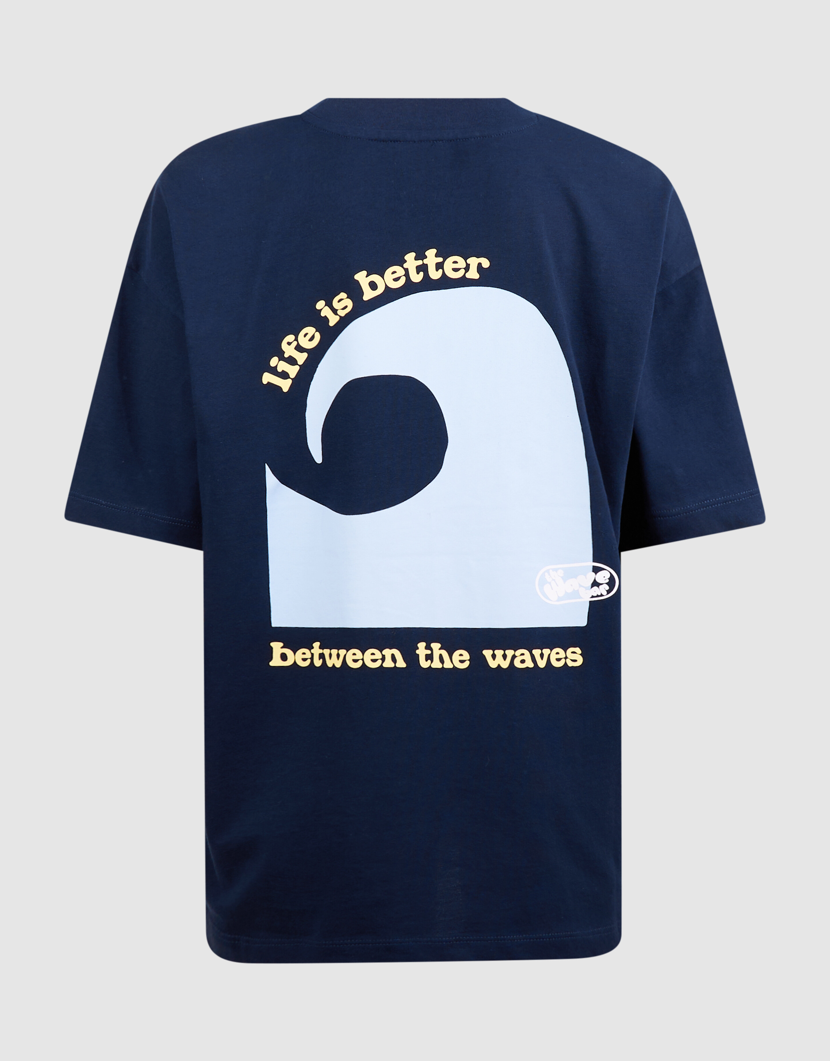 Oversized Waves Artwork T-Shirt Dunkelblau SHOEBY BOYS