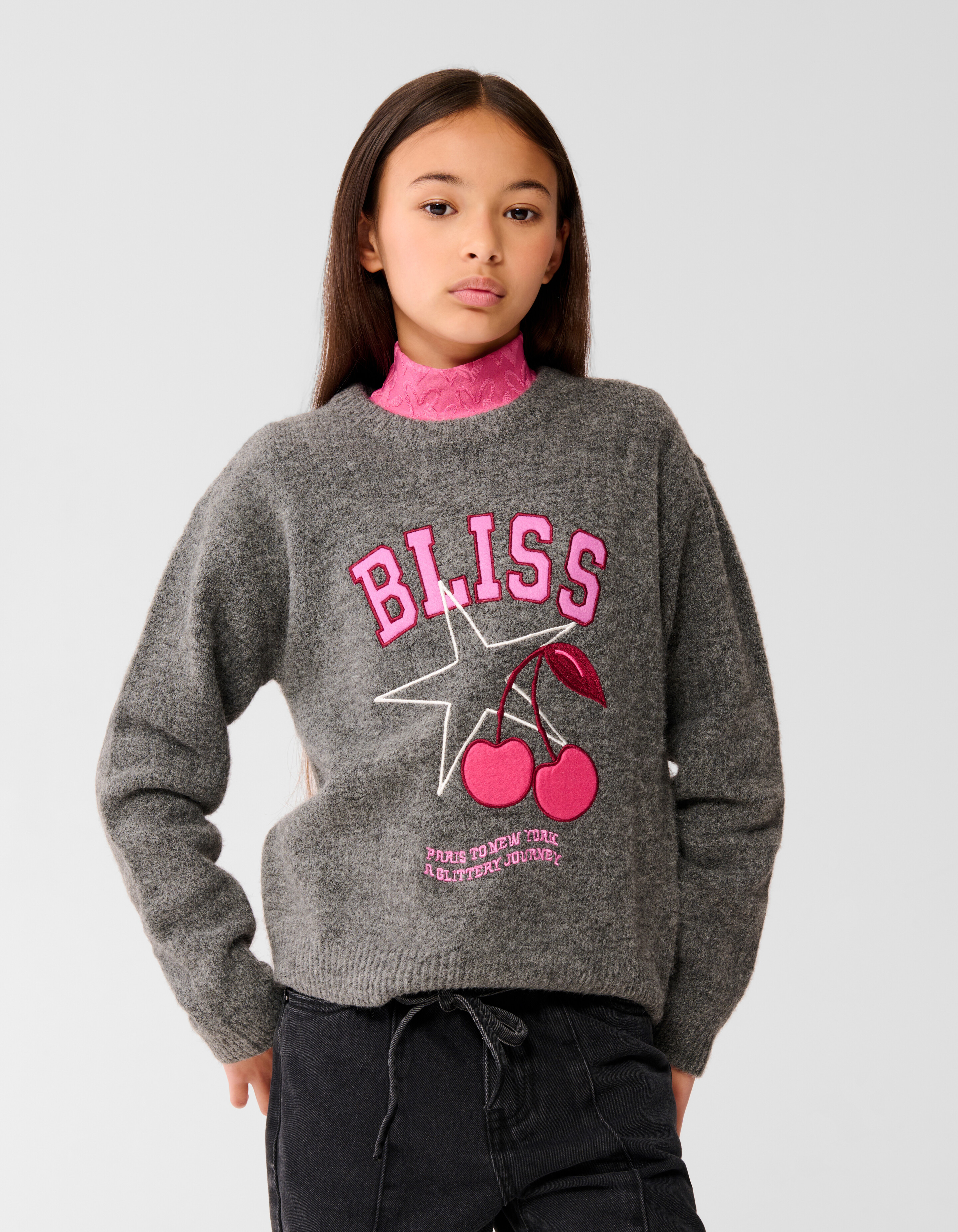 Bliss Artwork Pullover Dunkelgrau SHOEBY GIRLS