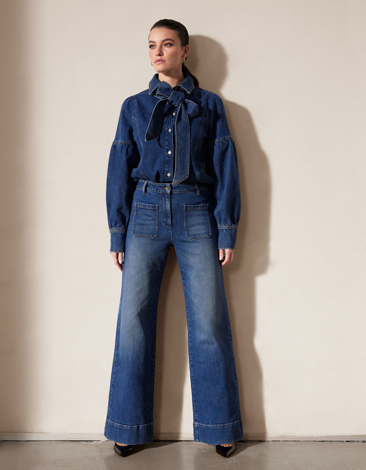 Wide Leg Jeans Mediumstone By Mieke SHOEBY WOMEN