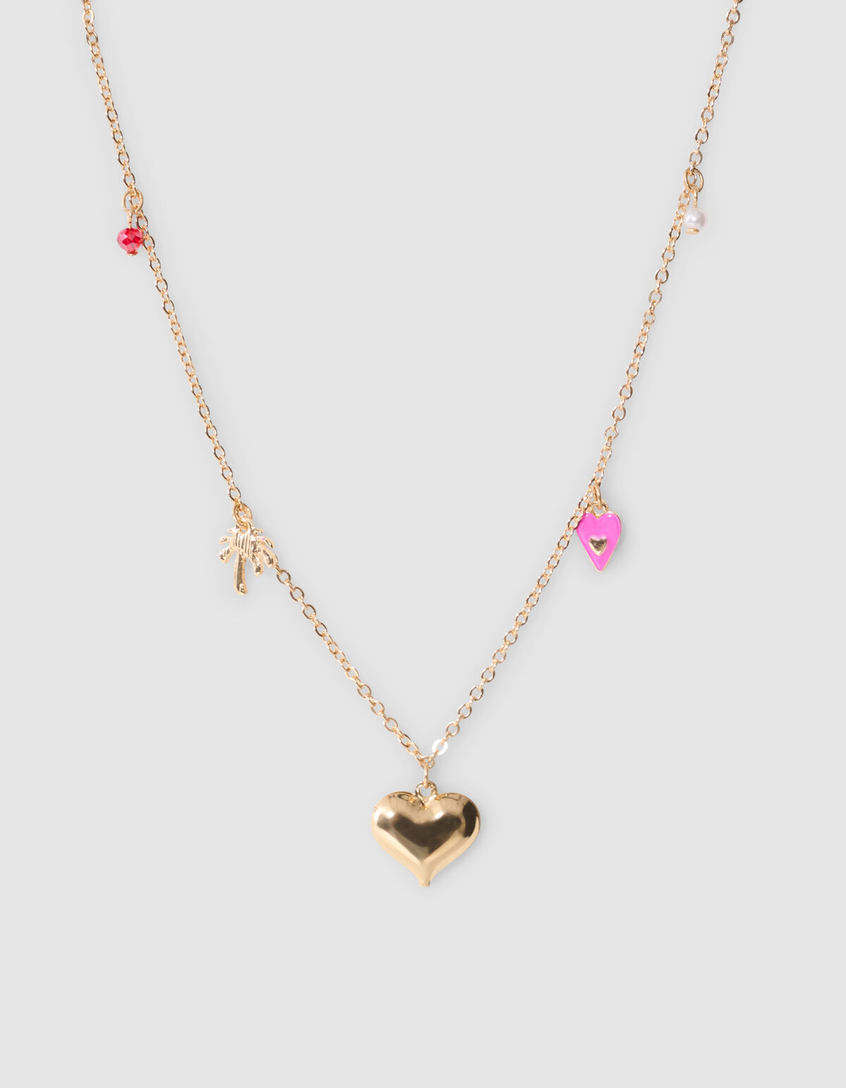 Palm Love Charm Halskette Gold SHOEBY ACCESSOIRES