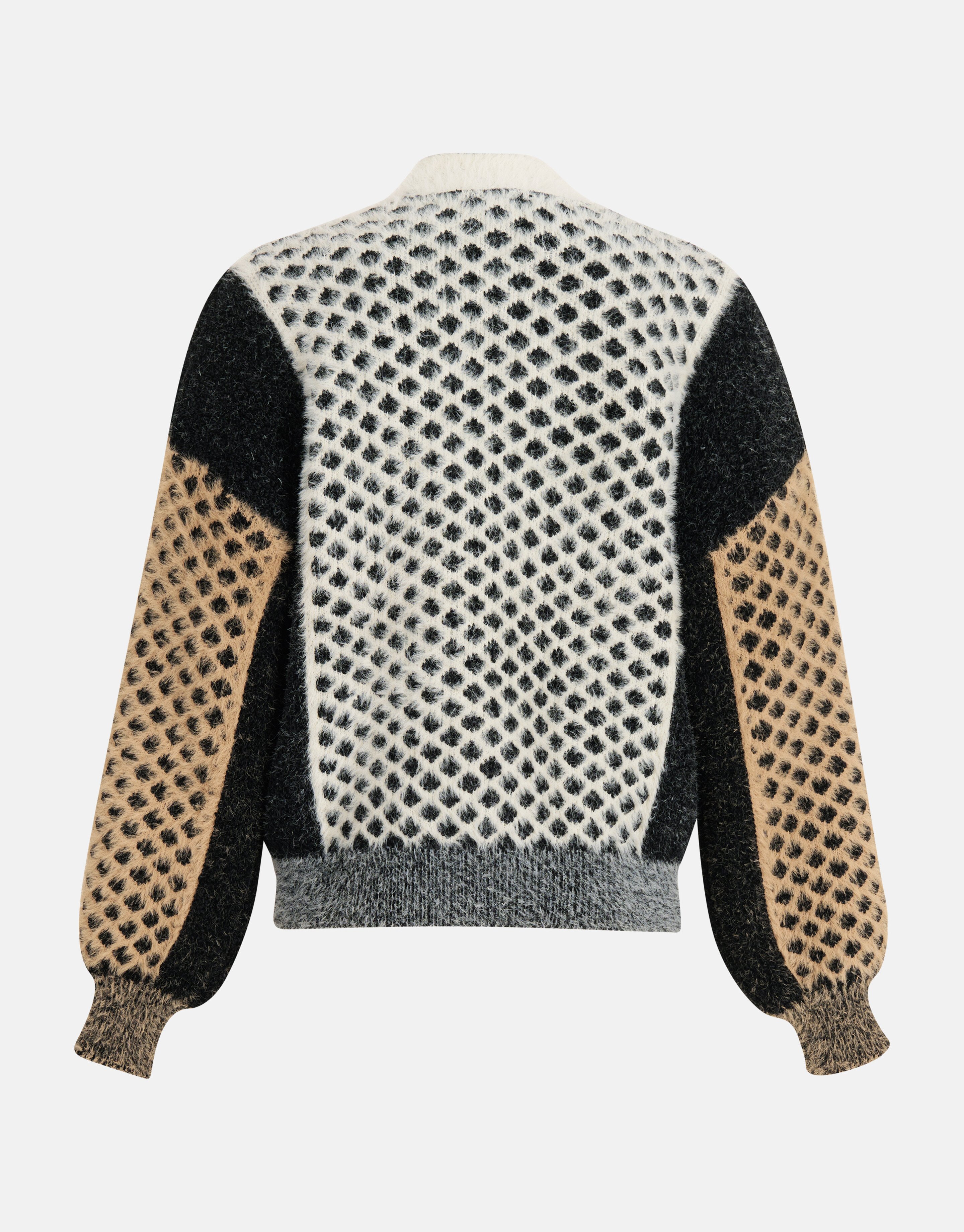 Weiche Jacquard-Strickjacke Schwarz von Mieke SHOEBY WOMEN