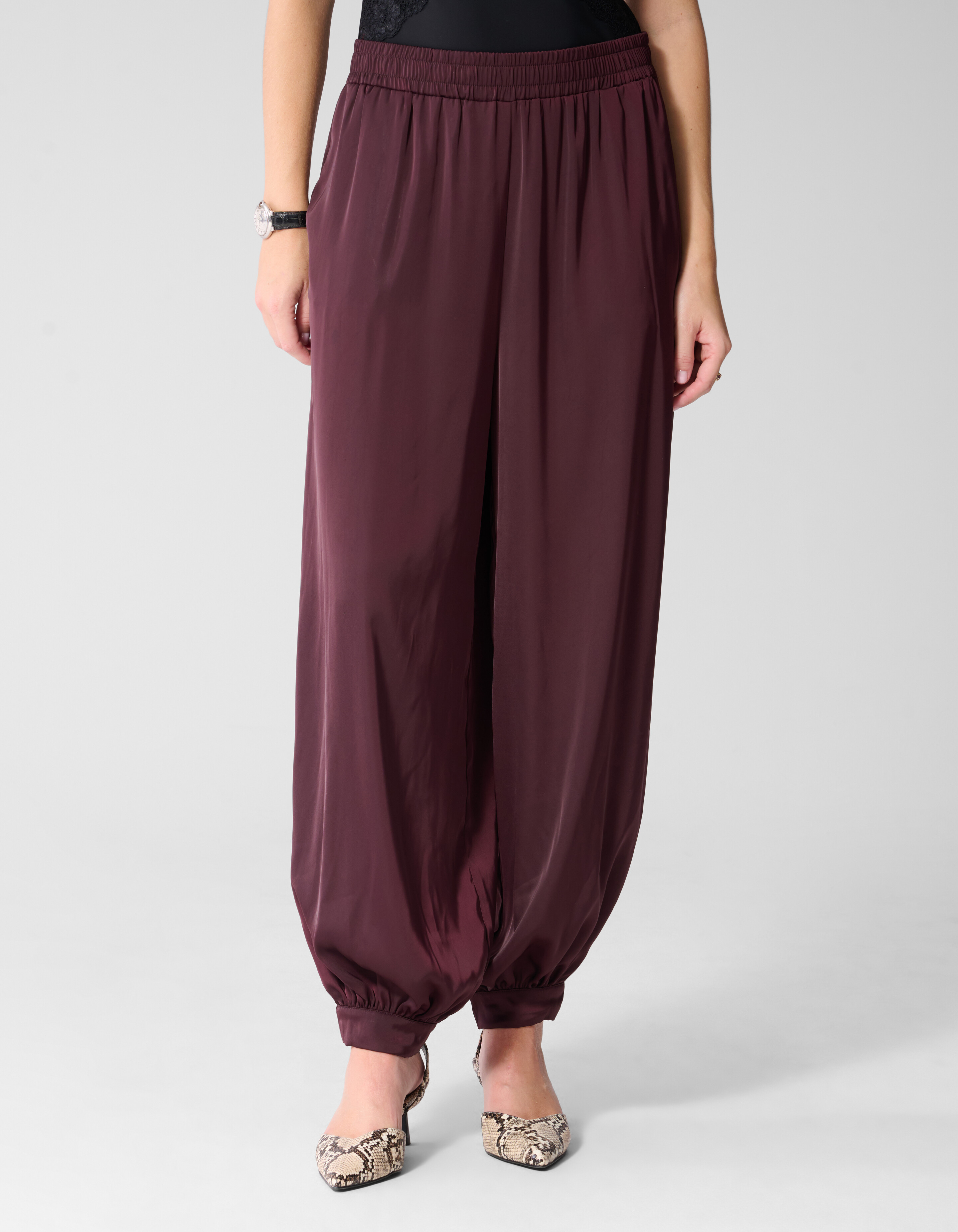 Satin-Ballonhose Dunkelrot By Mieke SHOEBY WOMEN