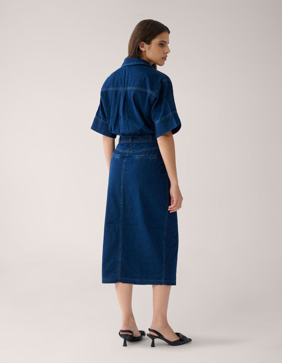 Maxi-Denim-Kleid Dunkelblau von Mieke SHOEBY WOMEN