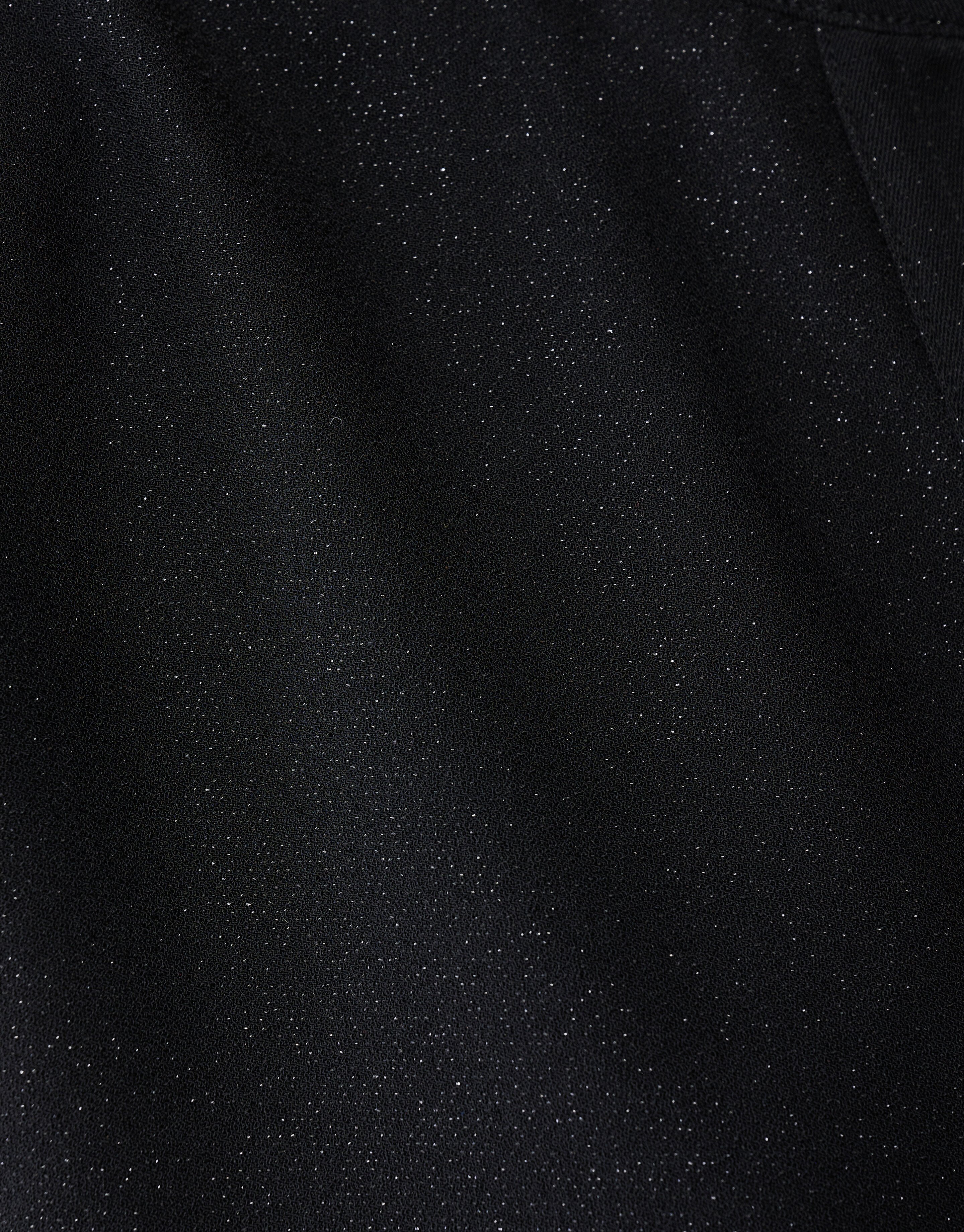 Schwarzes Glitzer-Top mit V-Ausschnitt SHOEBY WOMEN