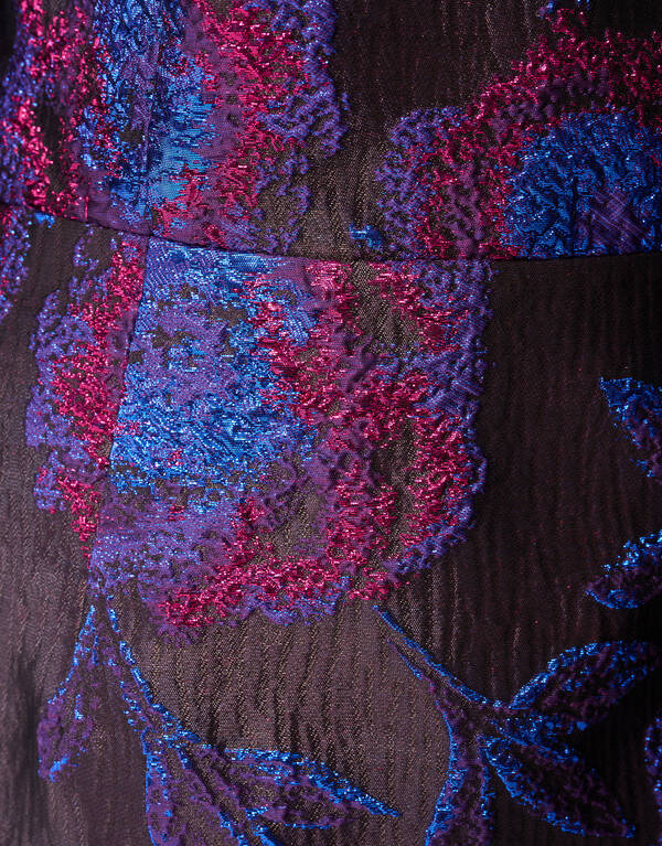 Jacquard-Minikleid Lila/Schwarz SHOEBY WOMEN