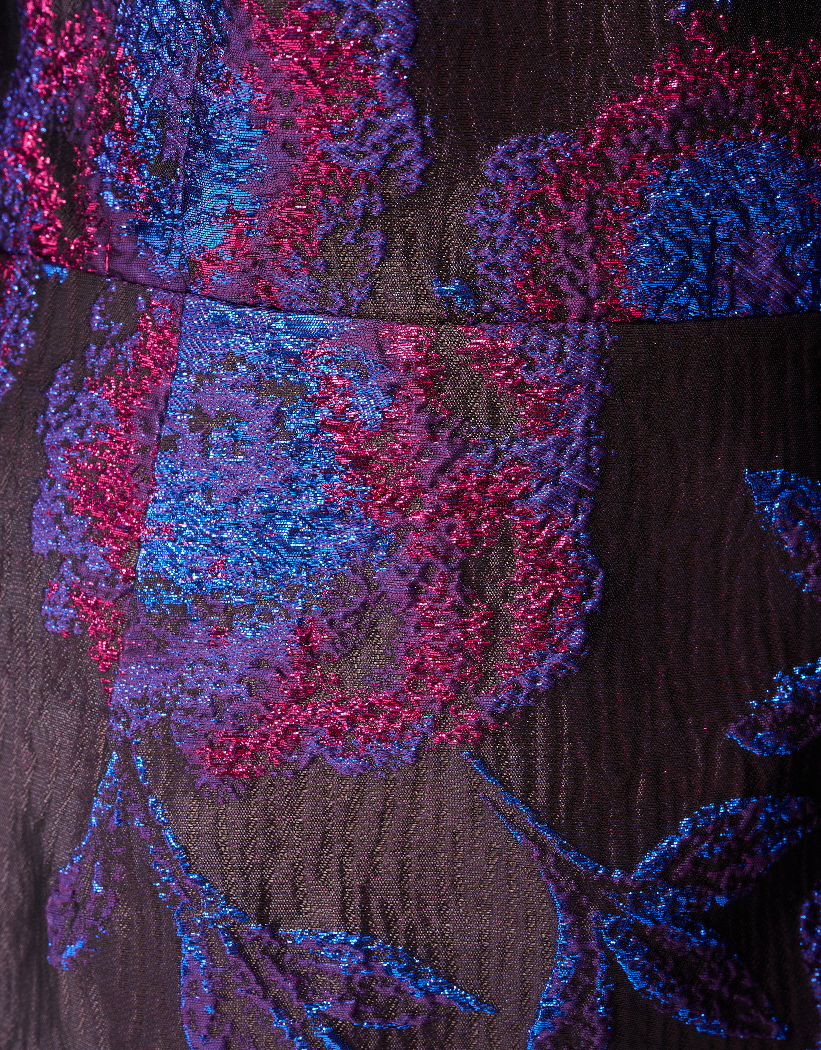 Jacquard-Minikleid Lila/Schwarz SHOEBY WOMEN