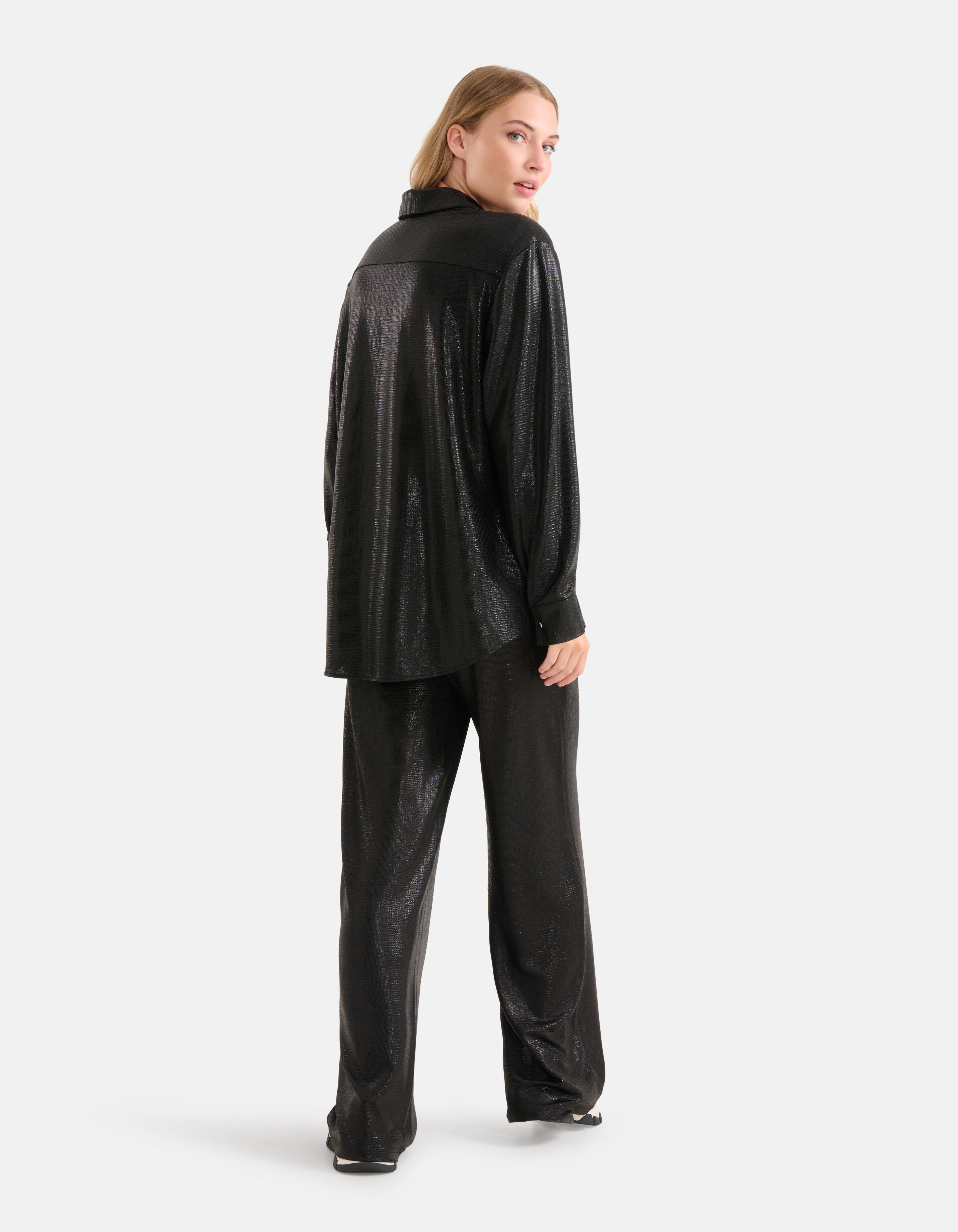 Metallic-Bluse Schwarz SHOEBY WOMEN