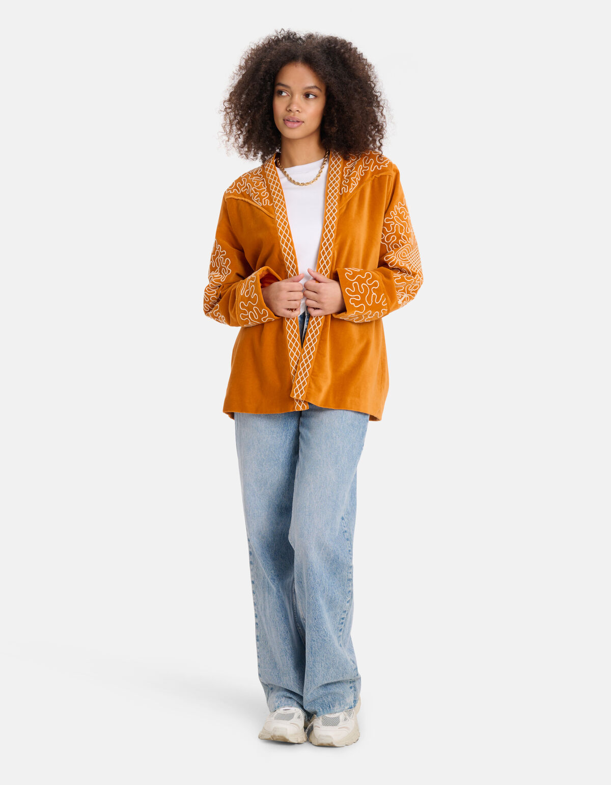 Samtjacke Orange SHOEBY WOMEN