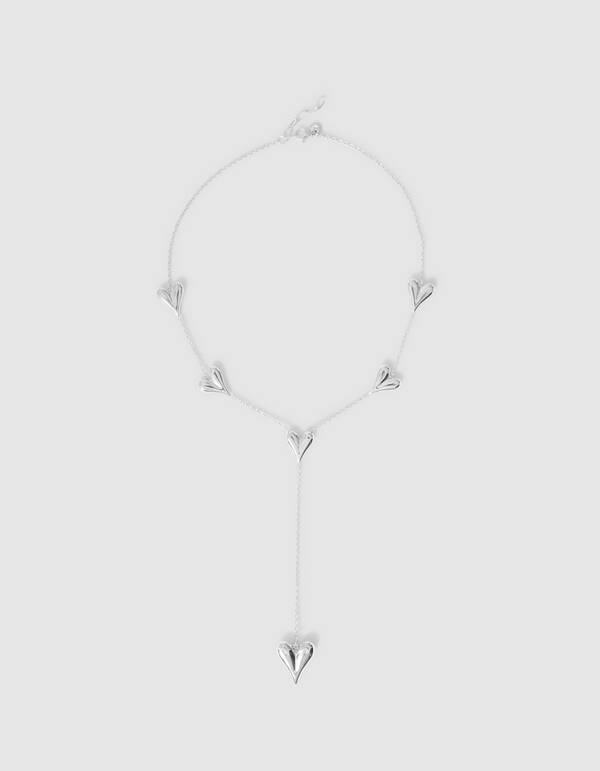 Herz Halskette Silber SHOEBY ACCESSOIRES