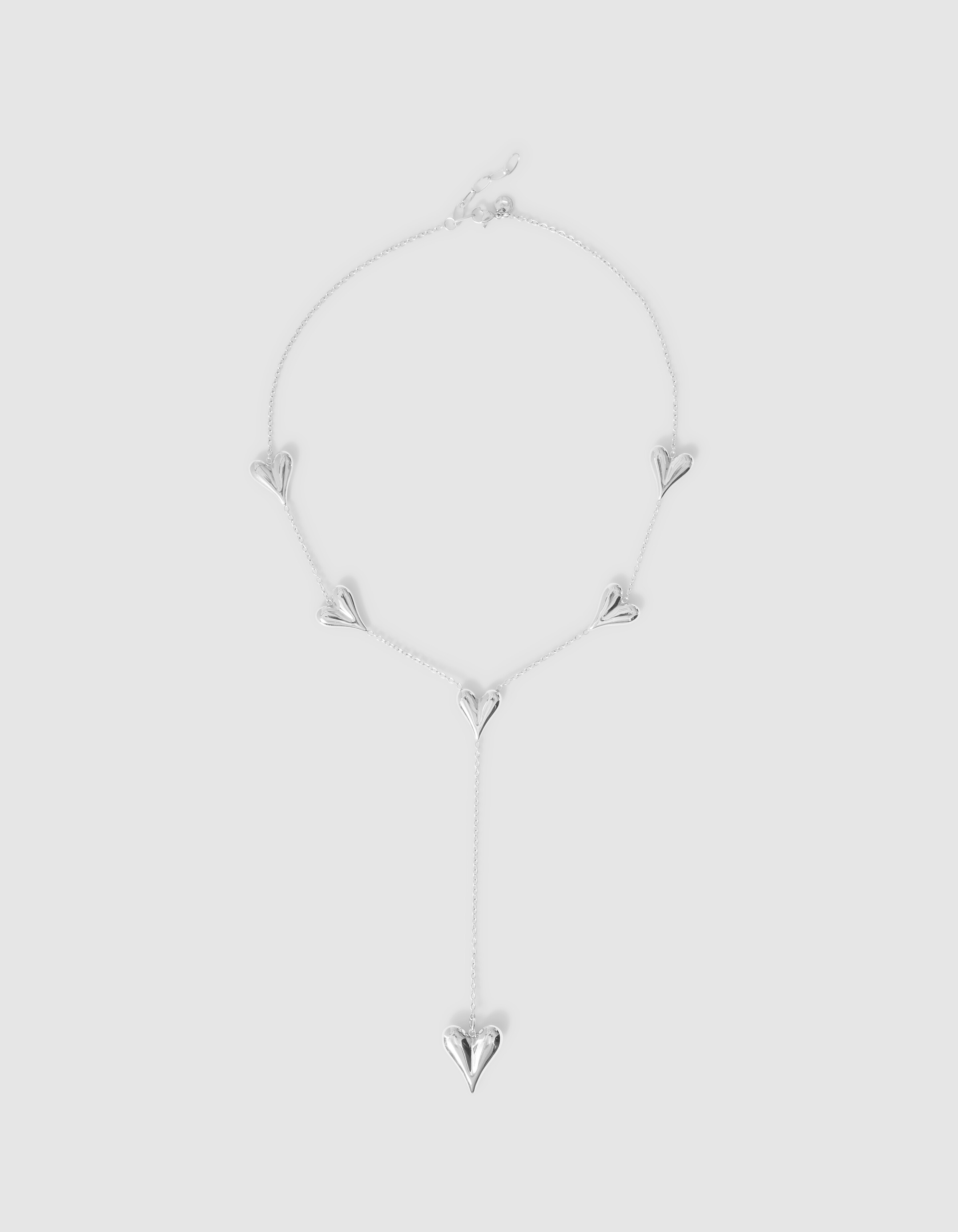 Herz Halskette Silber SHOEBY ACCESSOIRES