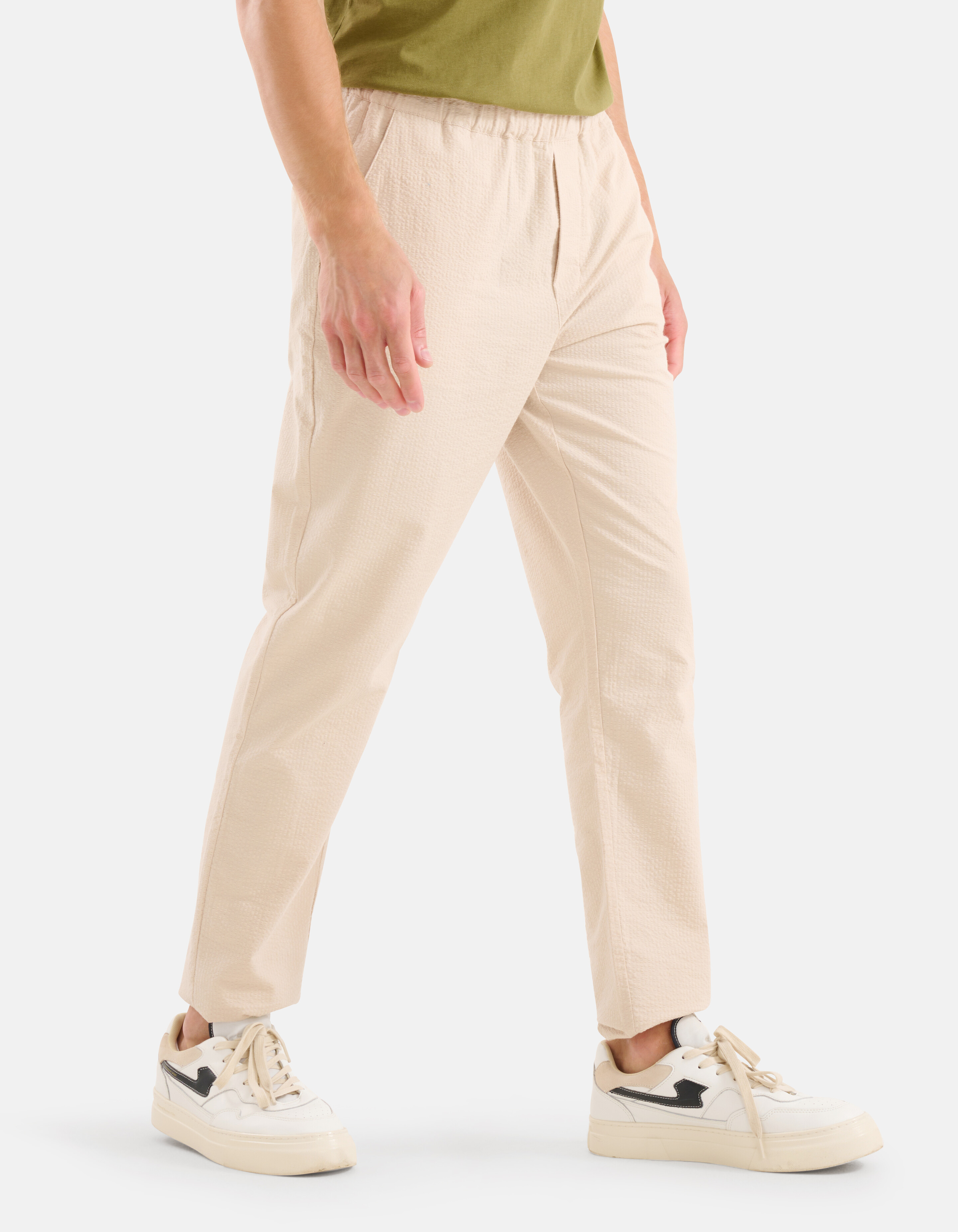 Seersucker-Hose Beige SHOEBY MEN