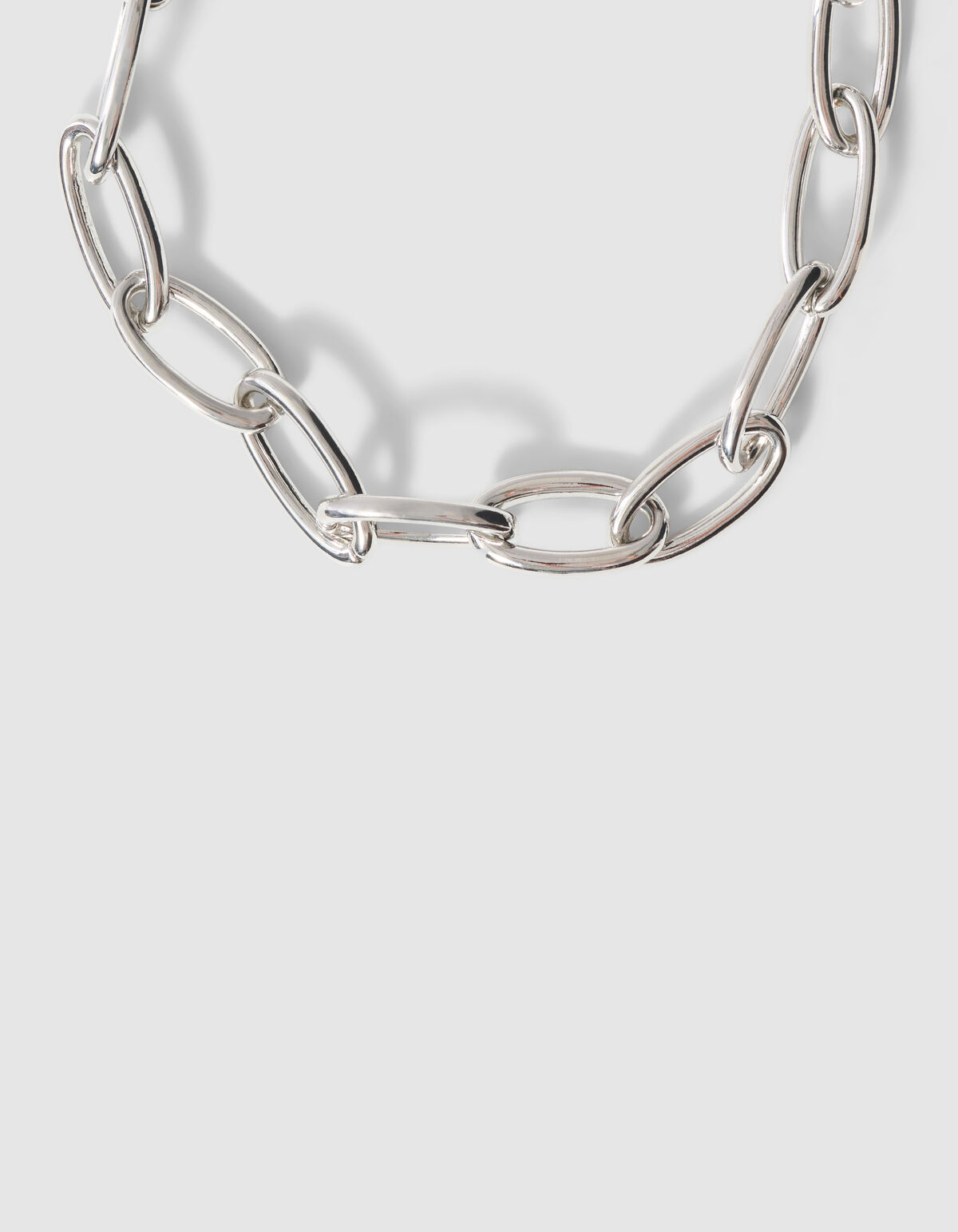 Oval Chain Halskette aus Silber SHOEBY ACCESSOIRES