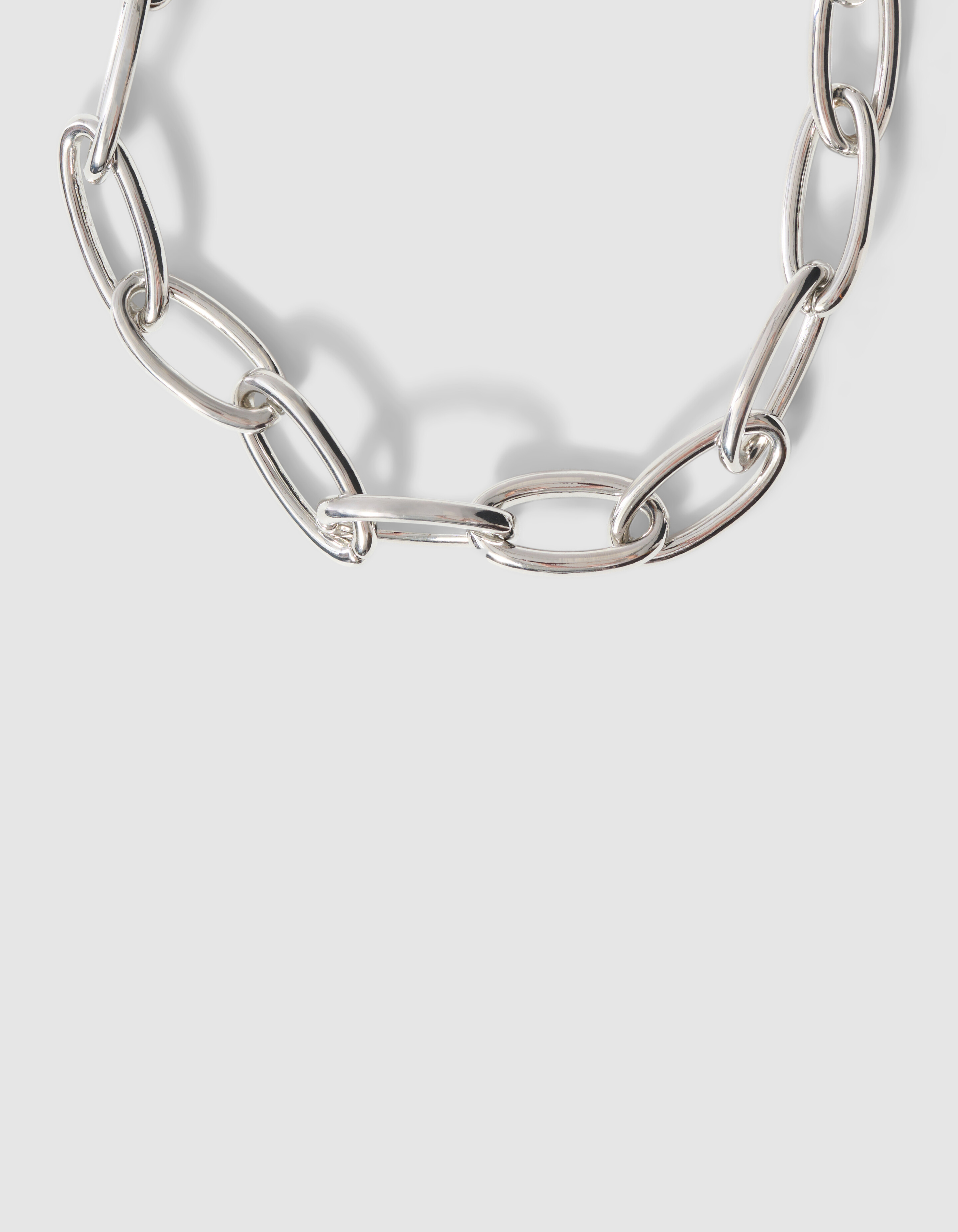 Oval Chain Halskette aus Silber SHOEBY ACCESSOIRES