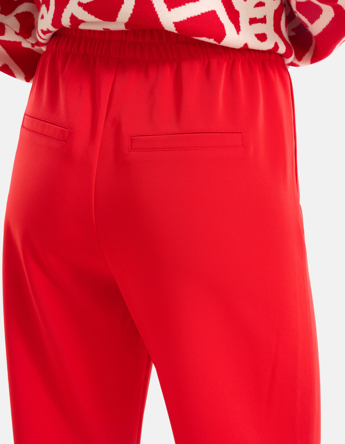 Omslag Wide Leg Broek Rood By Mieke SHOEBY WOMEN