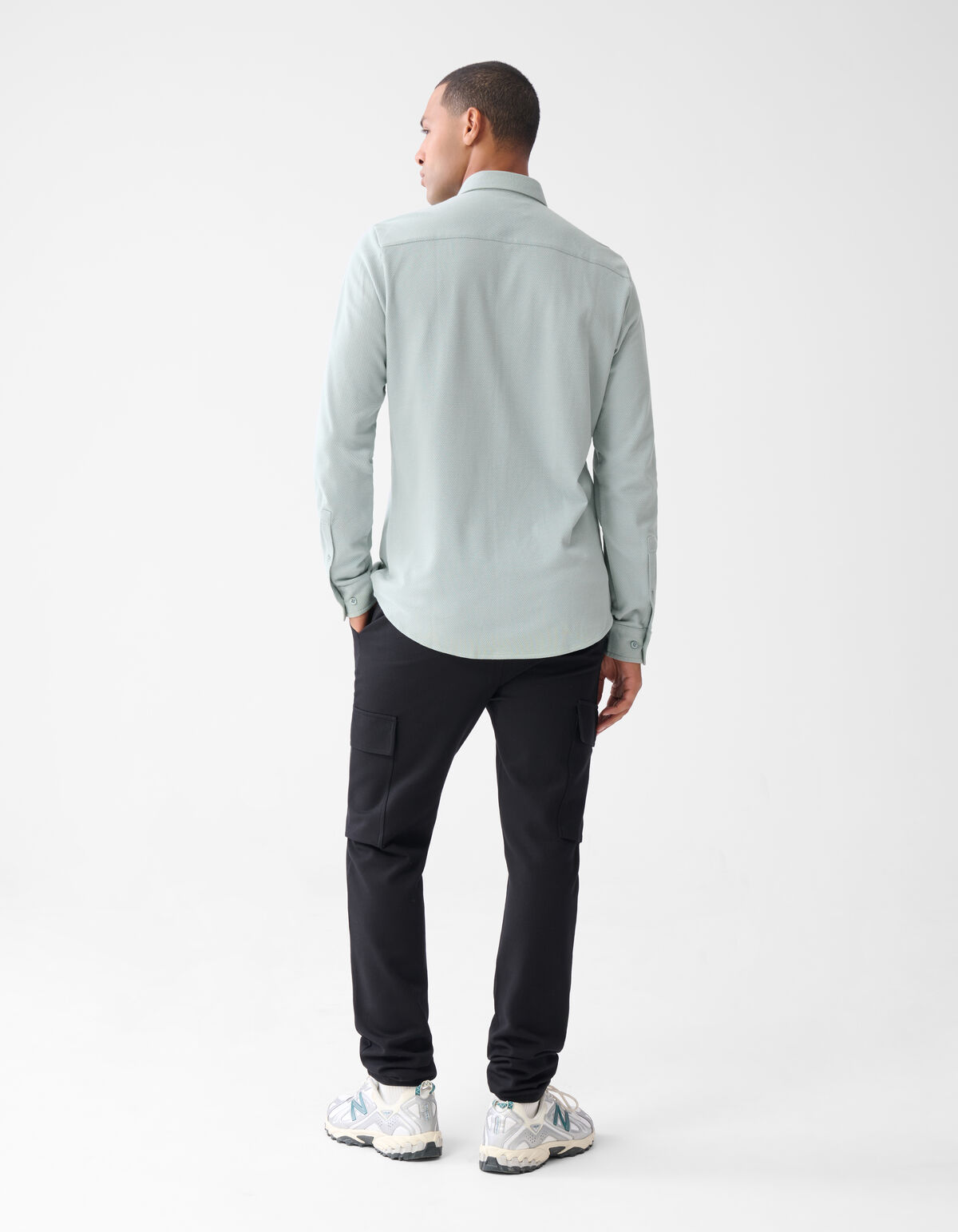 Struktur Hemd Blau SHOEBY MEN