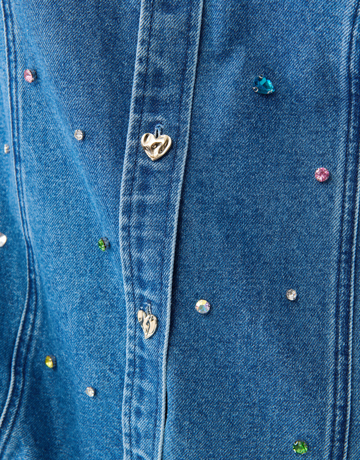 Stone Denim Bluse Mediumstone SHOEBY WOMEN