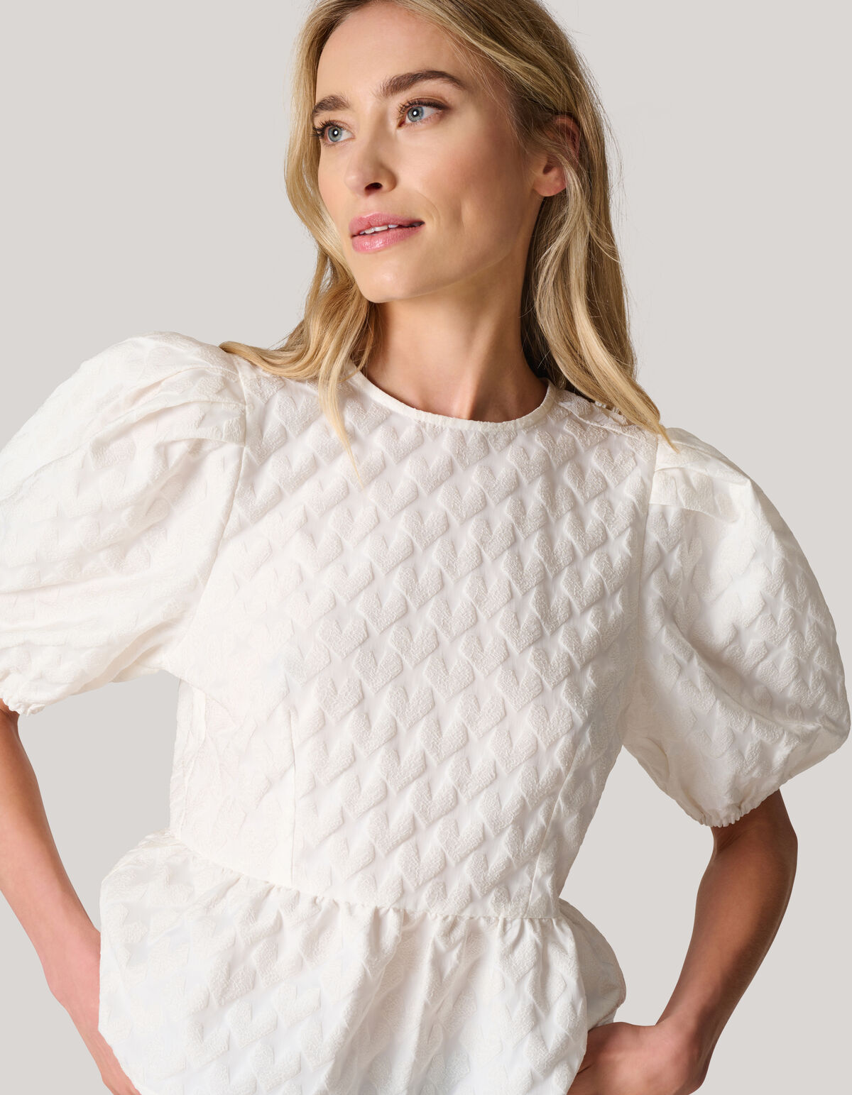 Back Bow Top Off White SHOEBY WOMEN