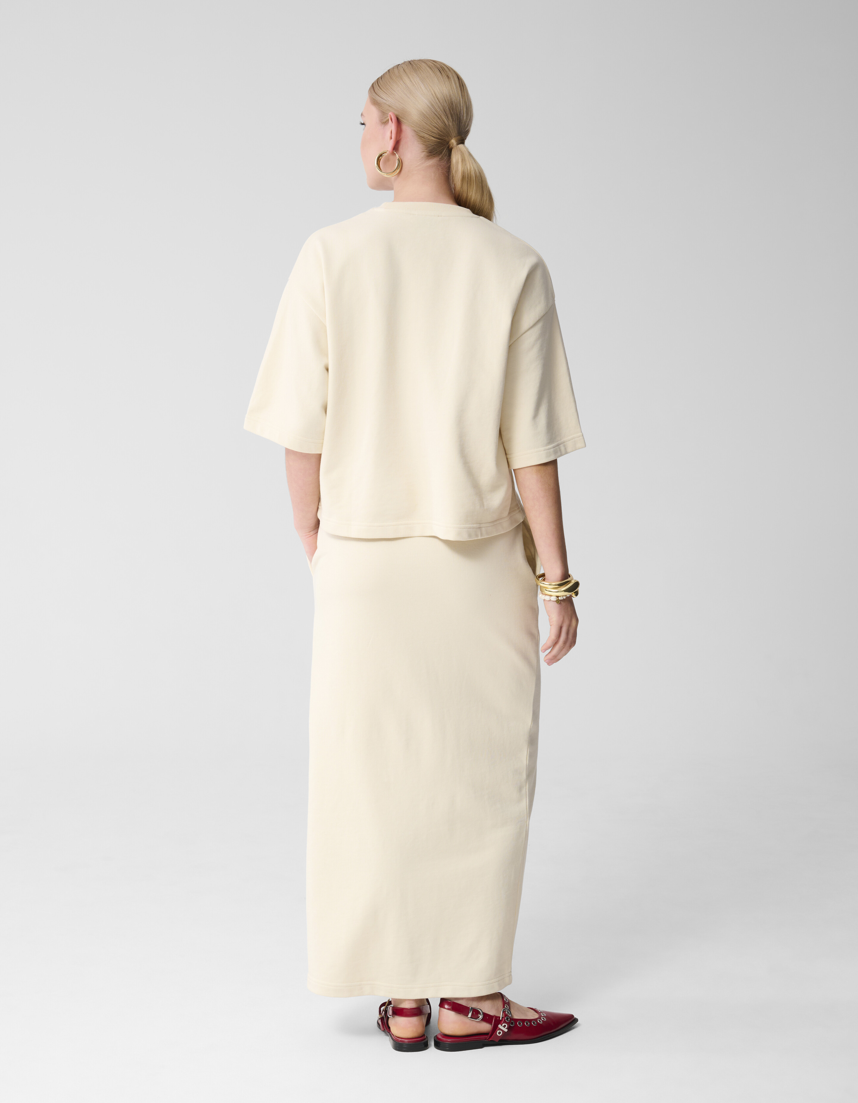 Maxi-Sweat-Rock Off White SHOEBY WOMEN