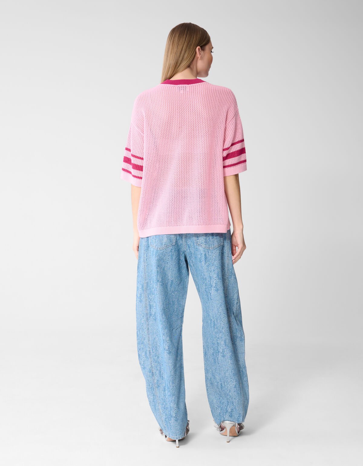 Oversized Baseball-T-Shirt Rosa SHOEBY WOMEN
