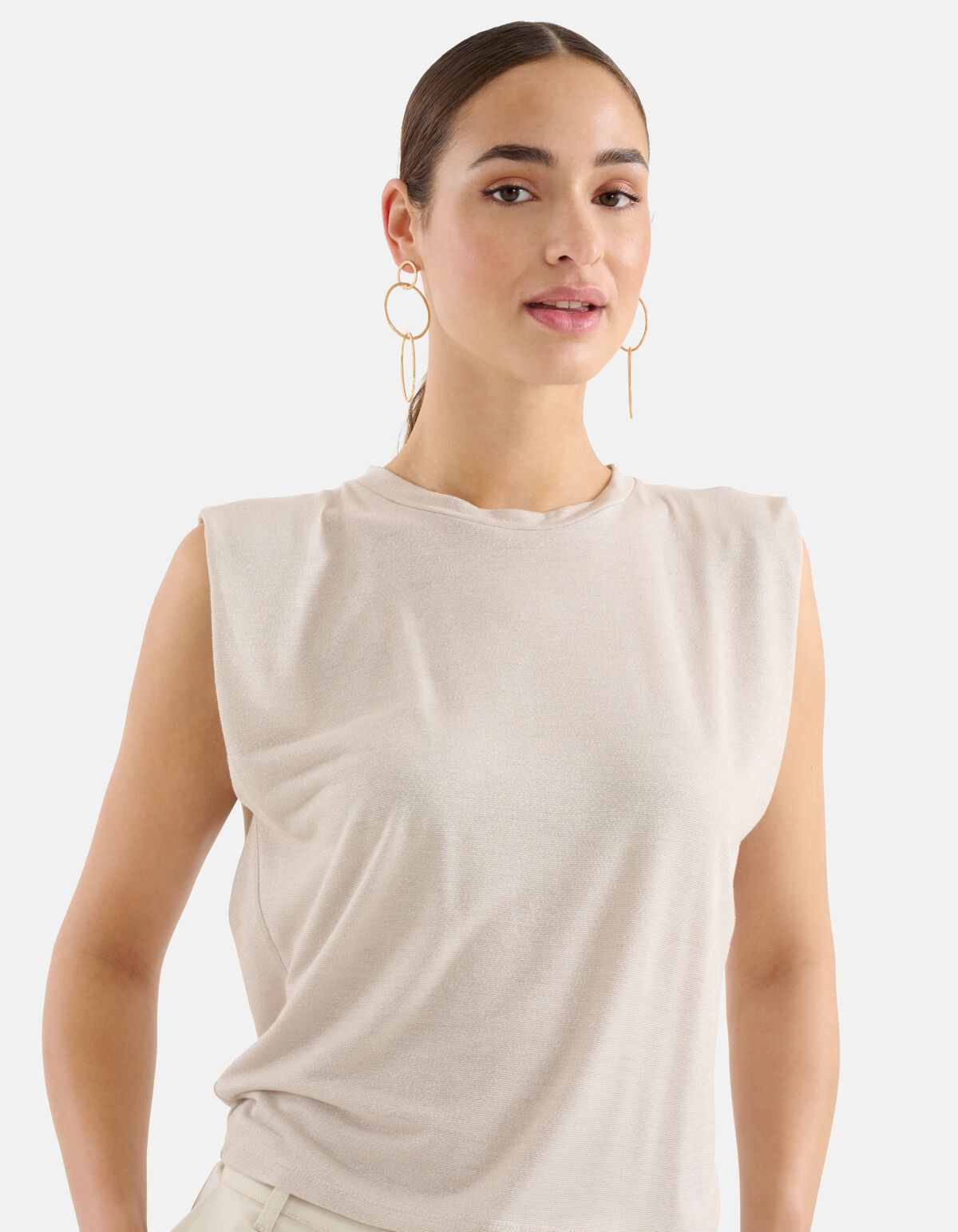 Glitzer-T-Shirt Silber SHOEBY WOMEN