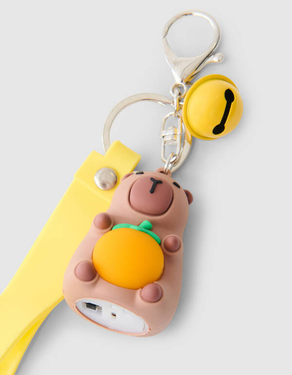 Glow Beer Schlüsselanhänger Lichtbraun SHOEBY ACCESSOIRES