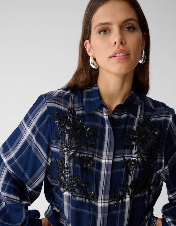 Diamond Beads Bluse Dunkelblau von Mieke SHOEBY WOMEN