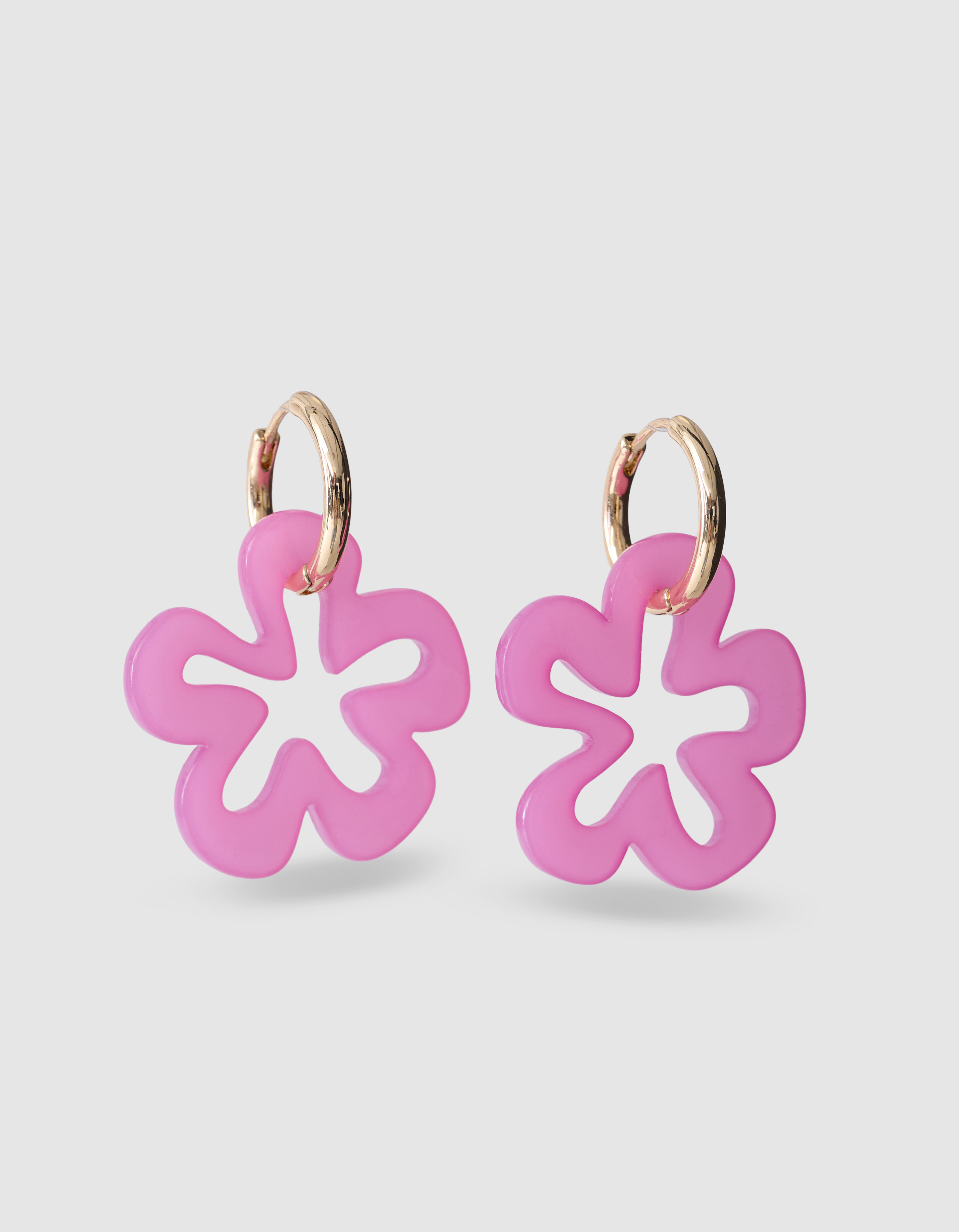 Blumenring Ohrringe Rosa SHOEBY ACCESSOIRES