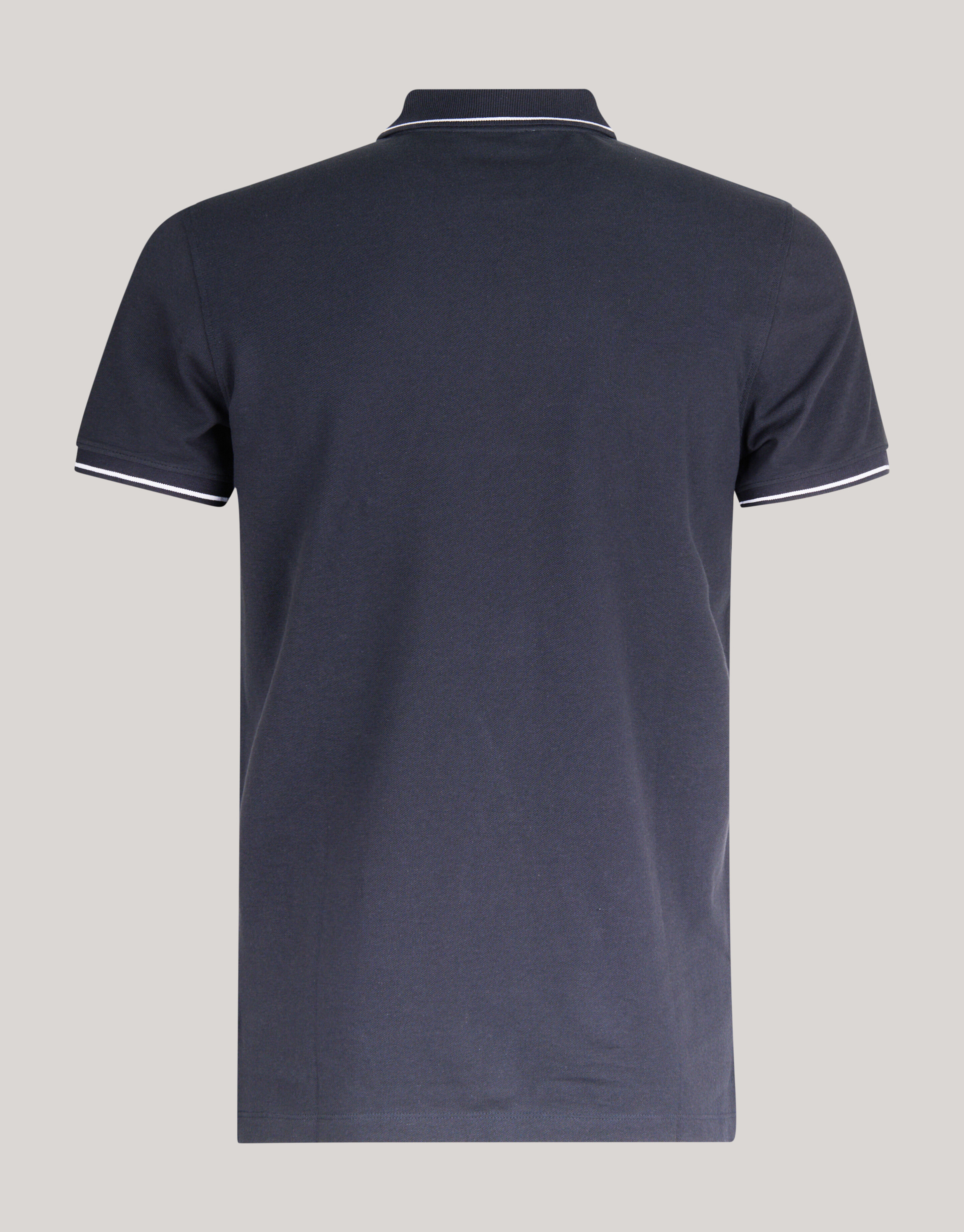 Contrast Pique Polo Donkergrijs SHOEBY MEN