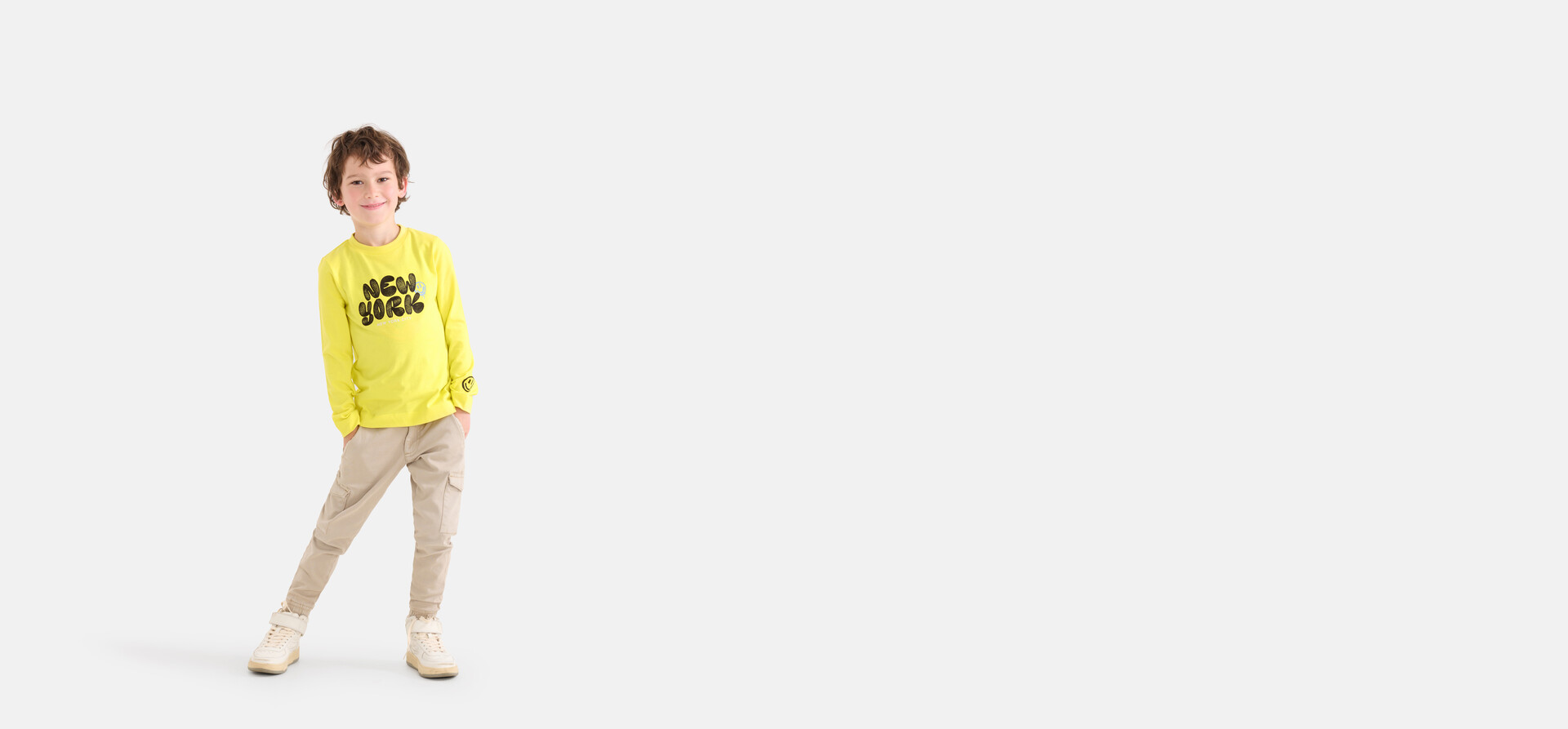 Stickerei Longsleeve Gelb SHOEBY BOYS