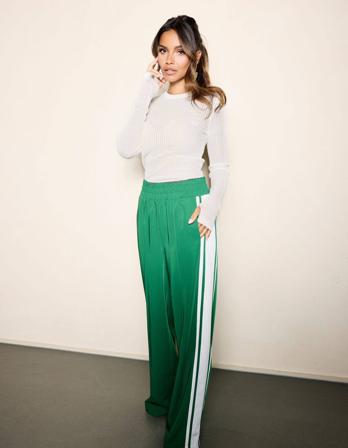 Structuur Longsleeve Gebroken Wit SHOEBY WOMEN