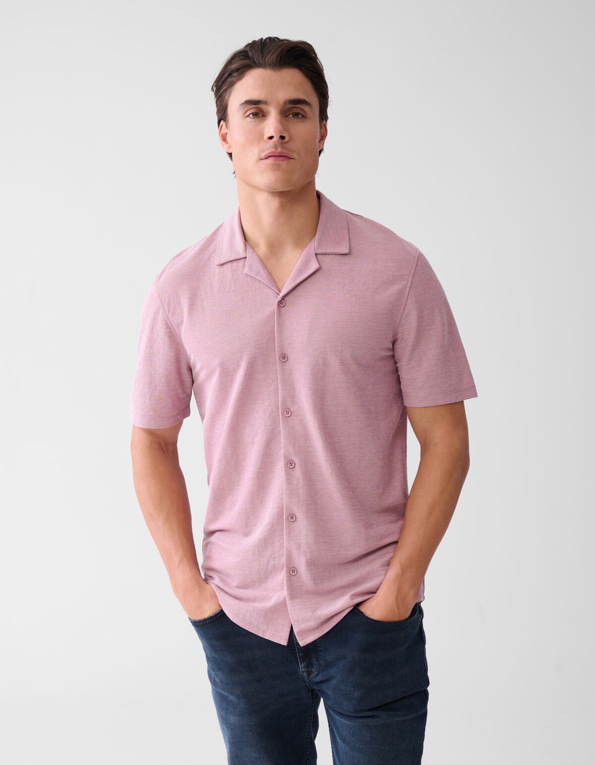 Piqué-Hemd Hellrosa SHOEBY MEN