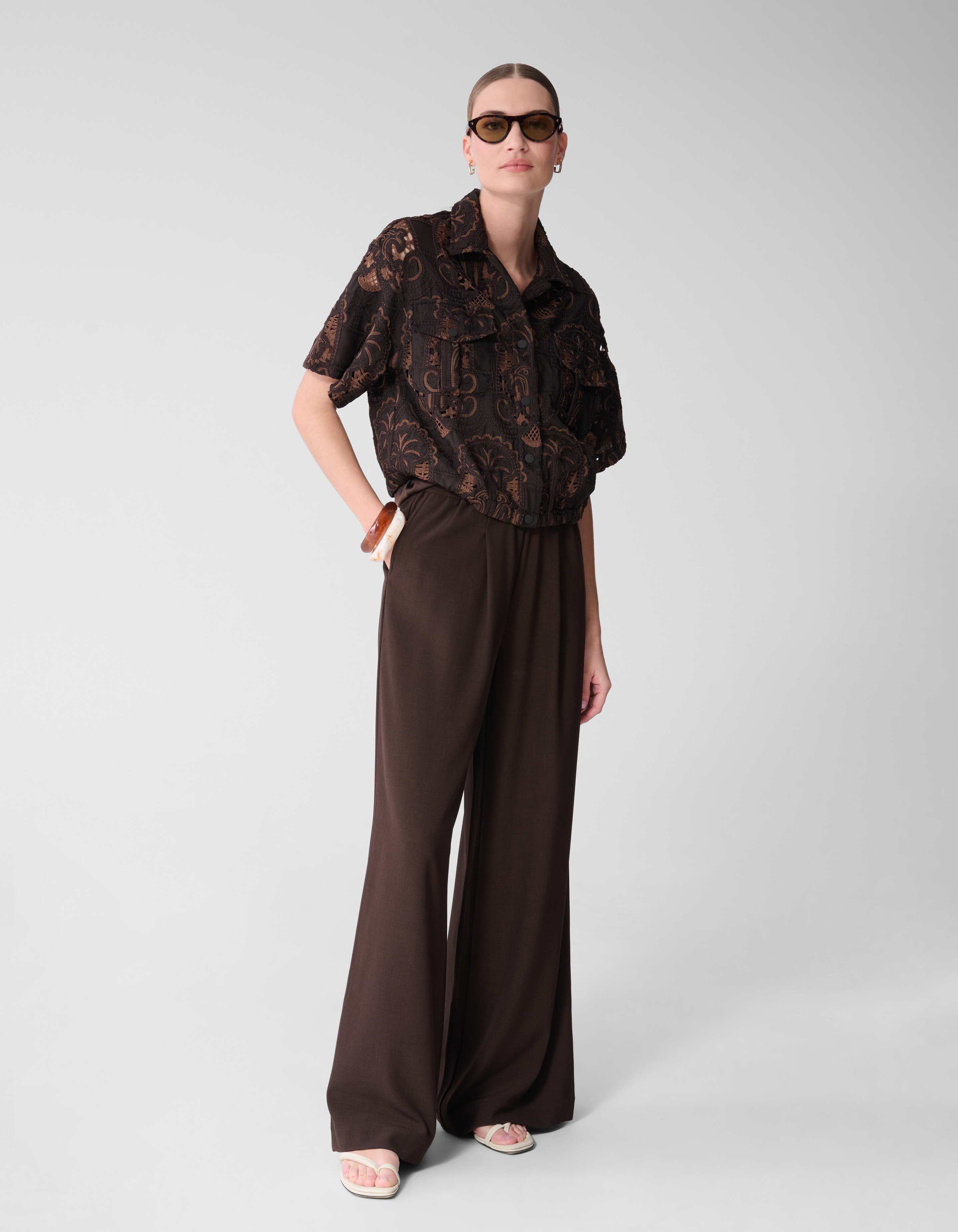 Stickbluse Dunkelbraun von Mieke SHOEBY WOMEN