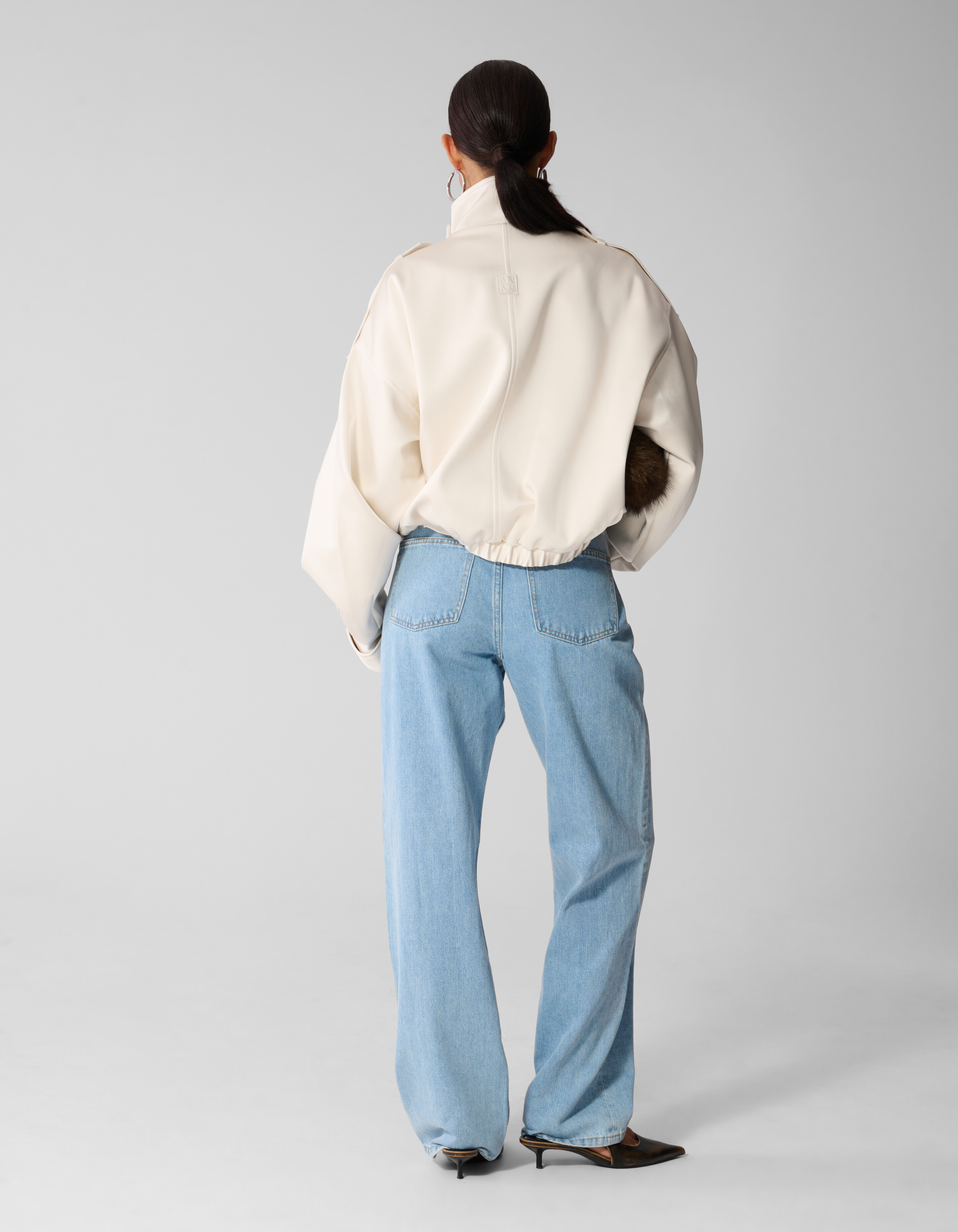Oversized Bomberjacke Gebrochenes Wei&szlig; By Anna SHOEBY WOMEN