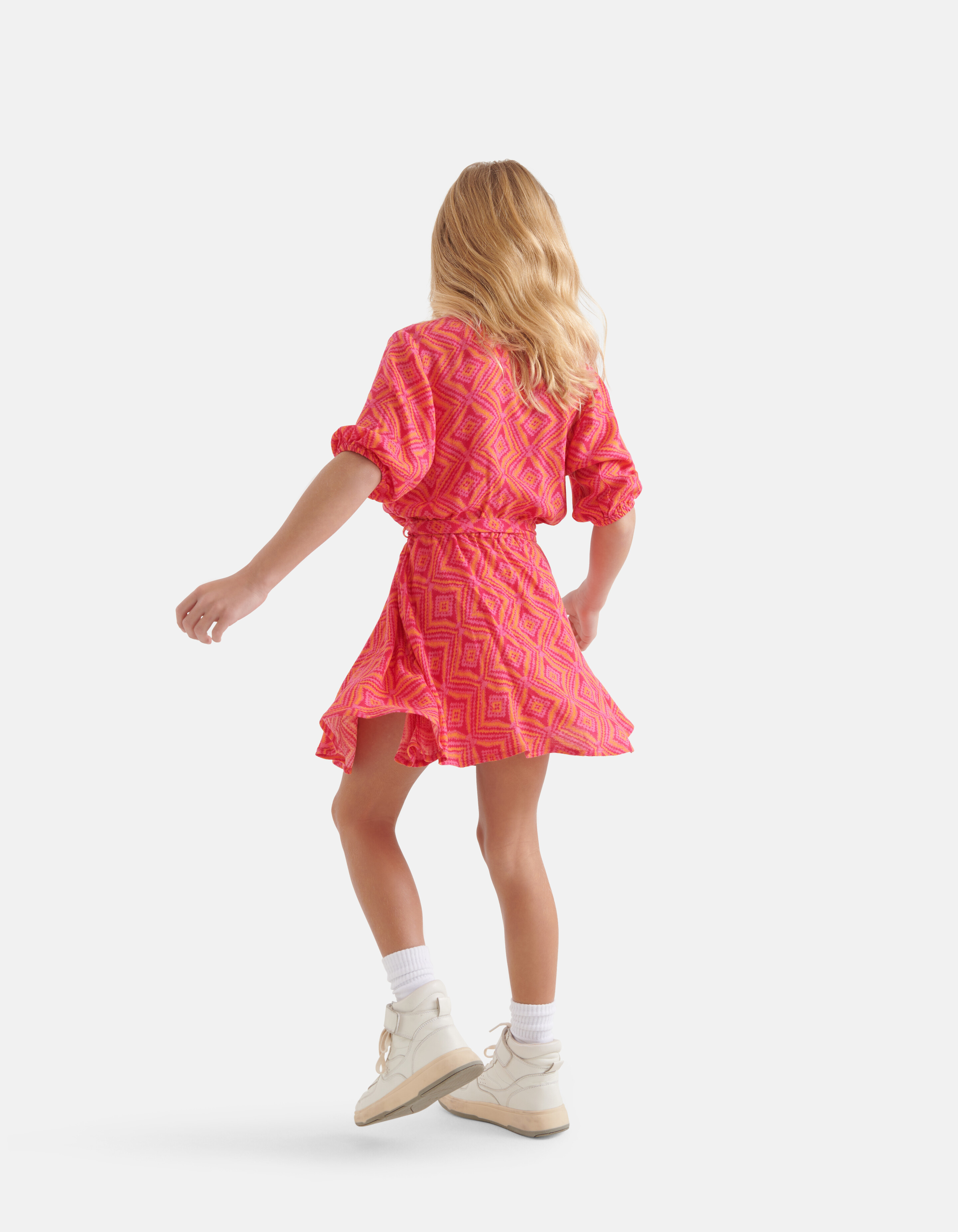 Ikat Print Kleid Rosa SHOEBY GIRLS