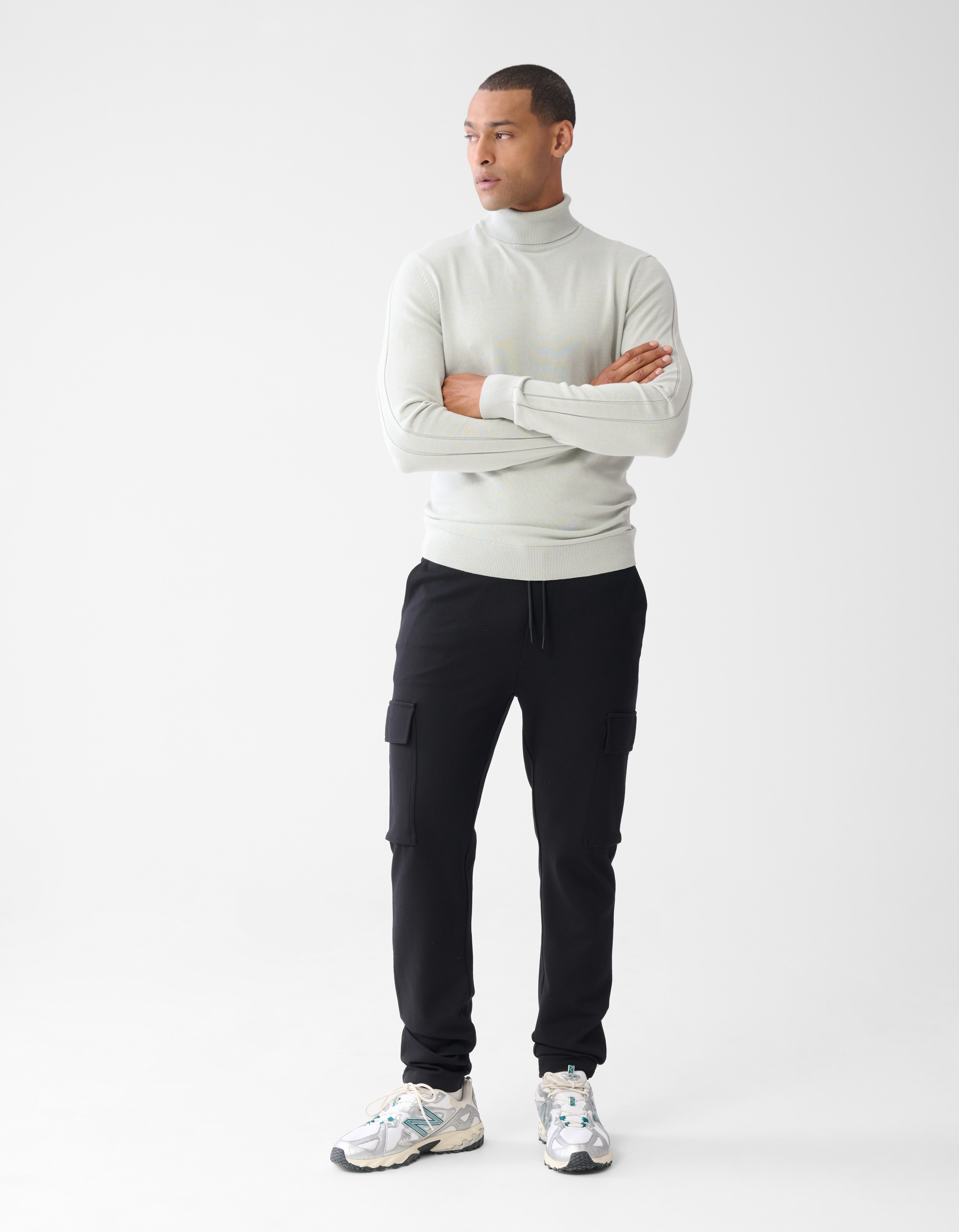 Tricot Cargo Broek Zwart SHOEBY MEN