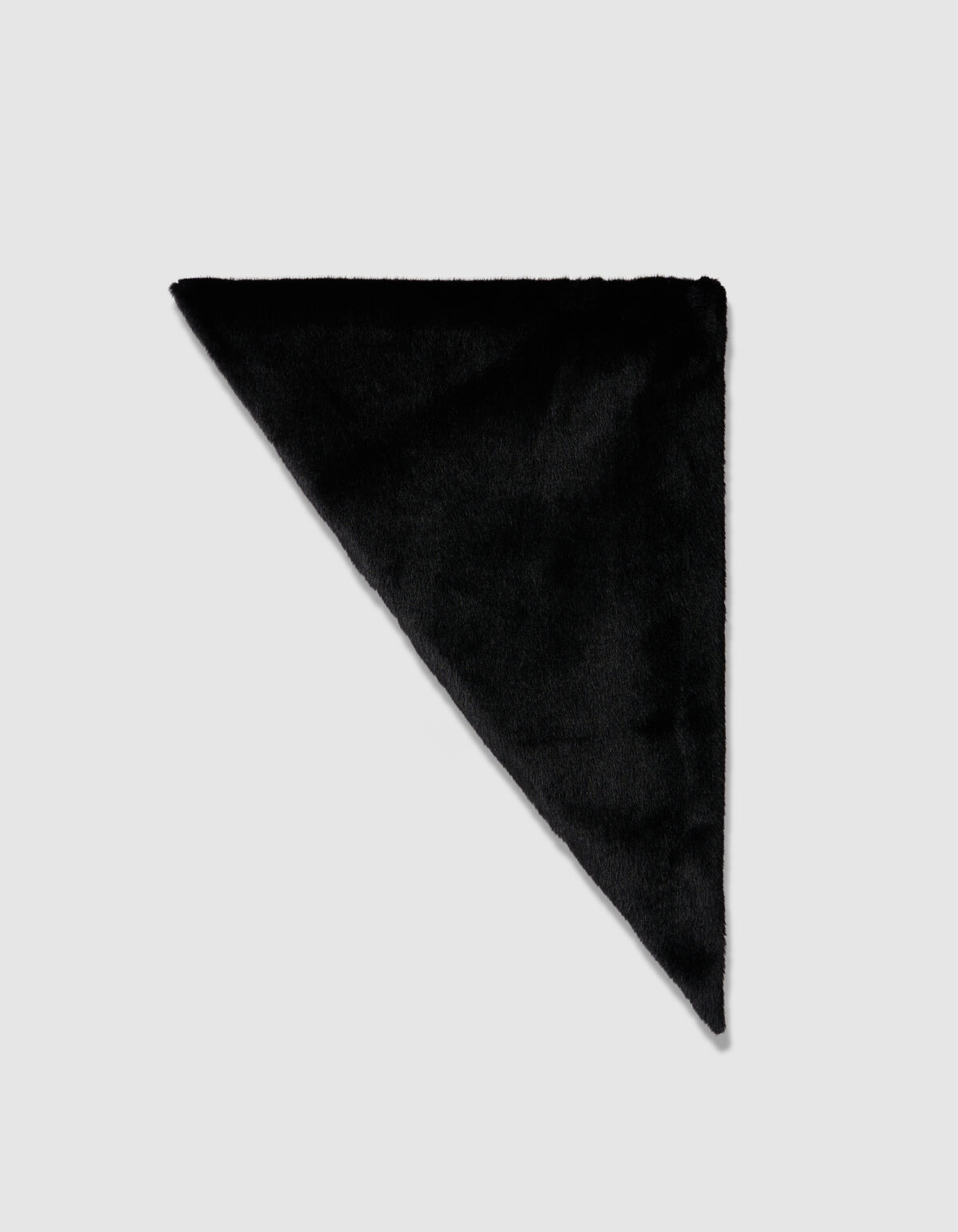 Faux Fur Triangle Schal Schwarz SHOEBY ACCESSOIRES