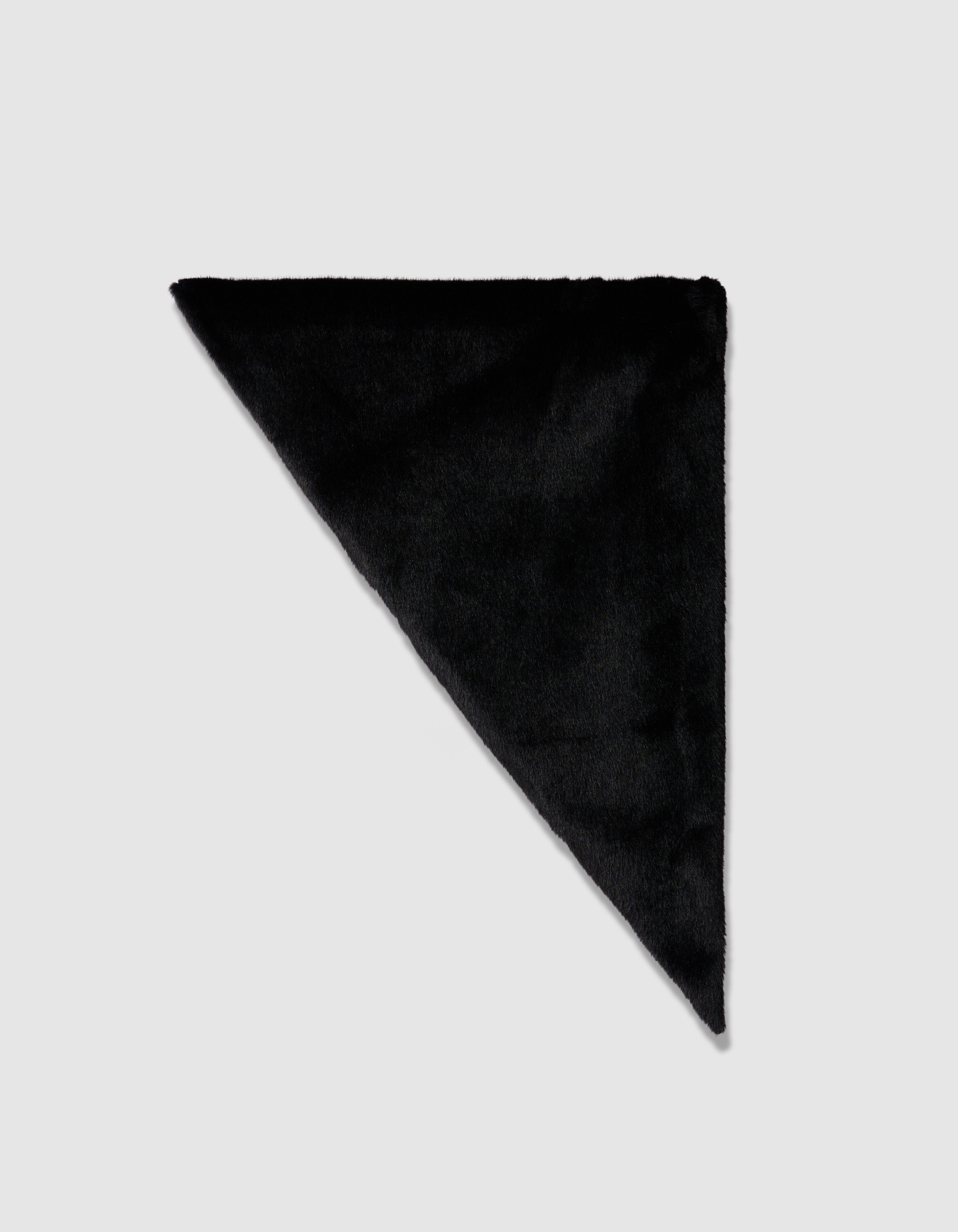 Faux Fur Triangle Schal Schwarz SHOEBY ACCESSOIRES