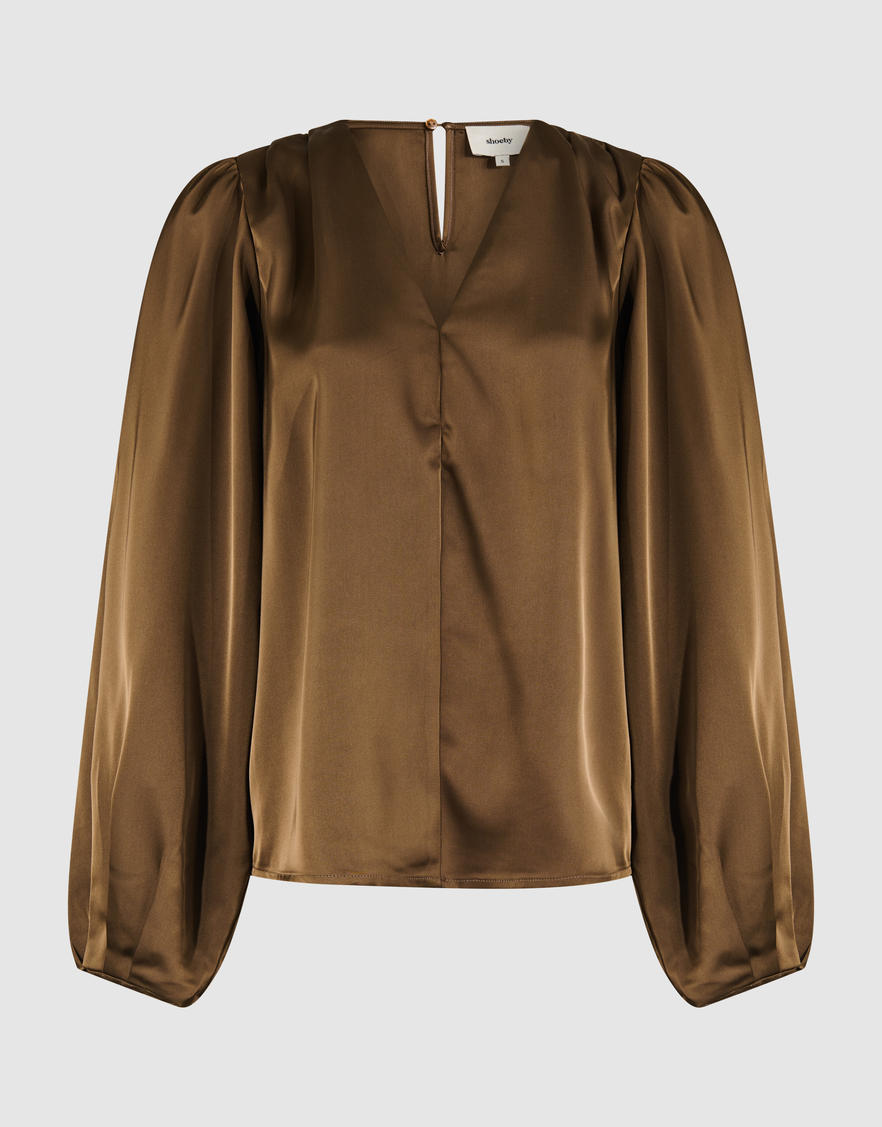 V-hals Blouse Donkergroen SHOEBY WOMEN