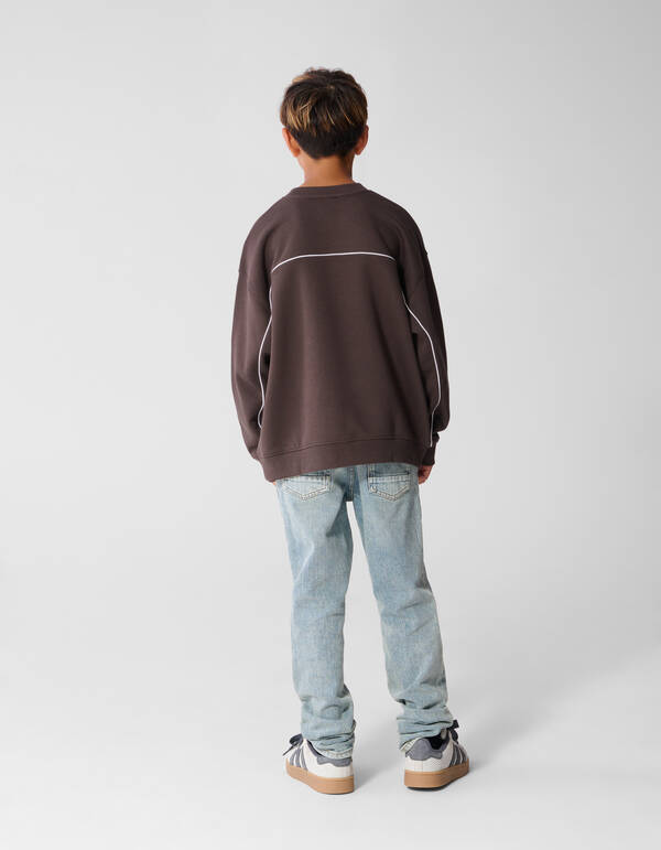 Sweatshirt mit Aufdruck braun SHOEBY BOYS