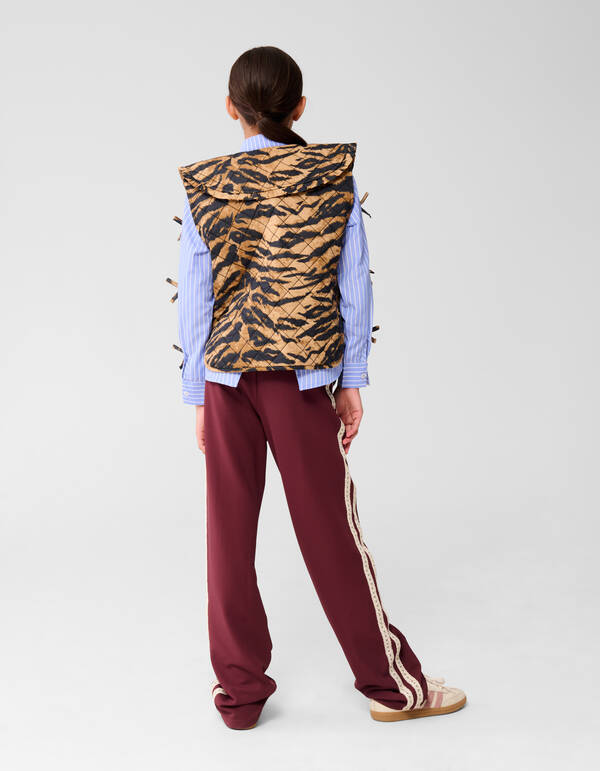 Kragen Tiger Gilet Braun SHOEBY GIRLS