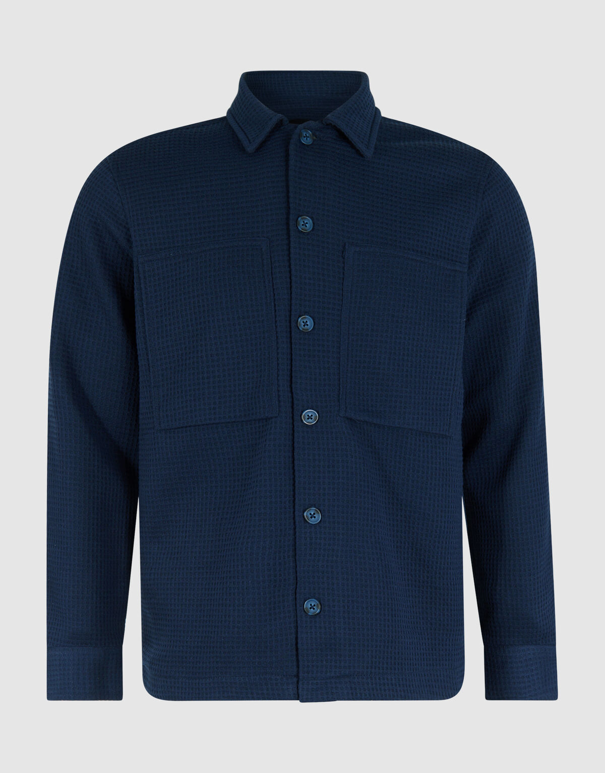 Struktur-Overshirt Dunkelblau SHOEBY MEN
