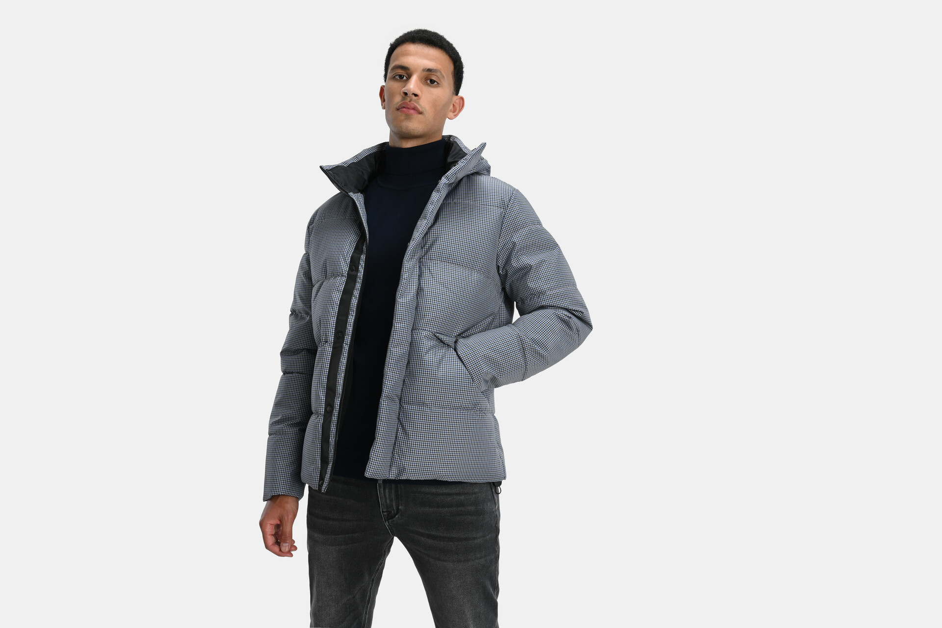 Pufferjacke mit Karomuster SHOEBY MEN