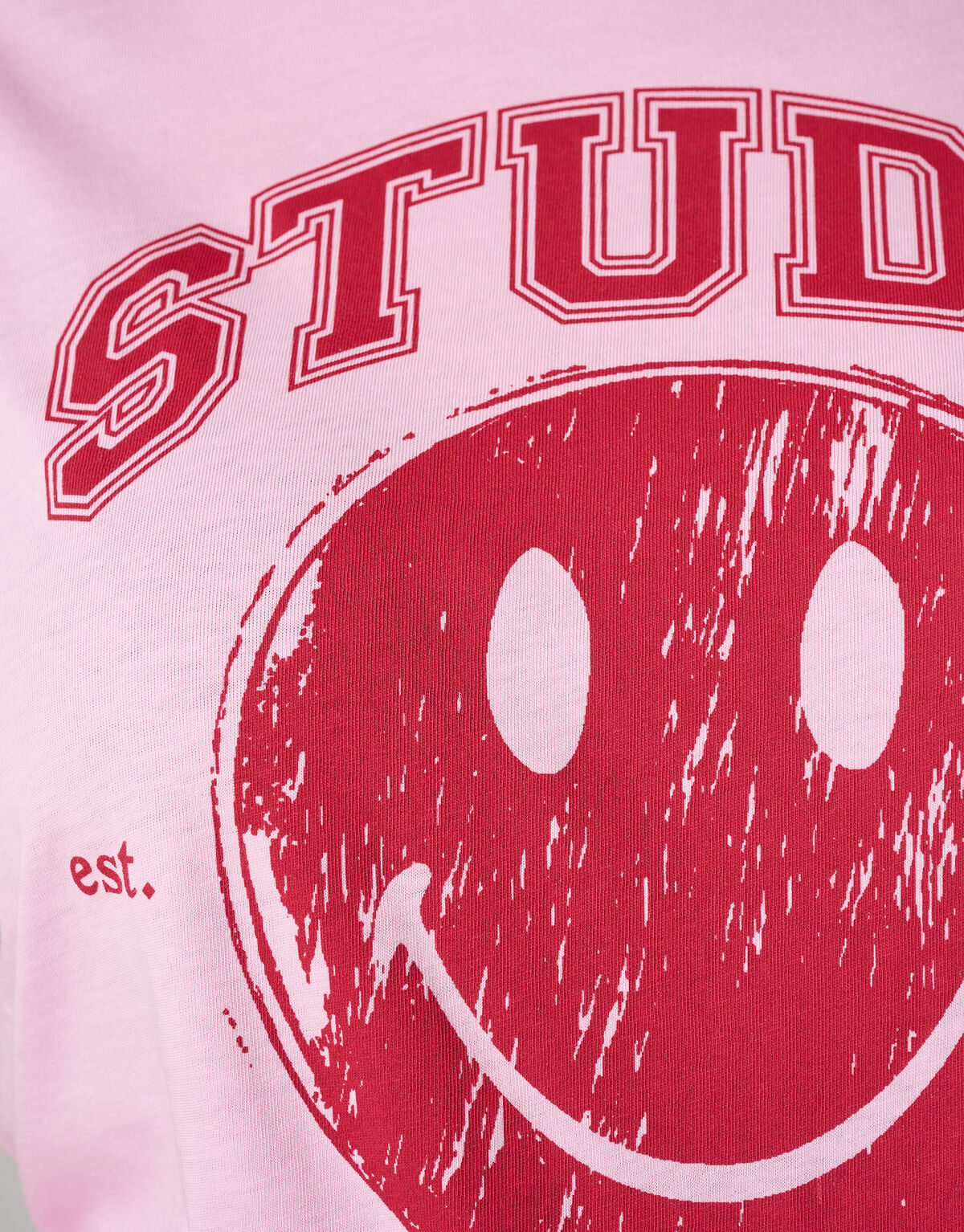 Smiley Kunstwerk T-shirt Rosa SHOEBY WOMEN